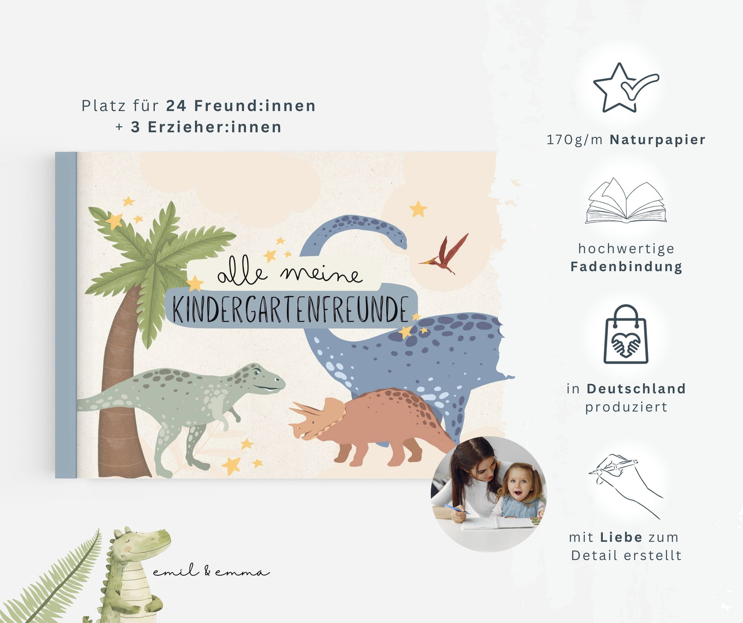 Freundebuch Dinosaurier - Kindergarten