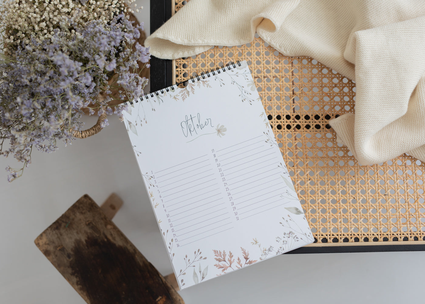 immerwährender Kalender A4 Wandkalender