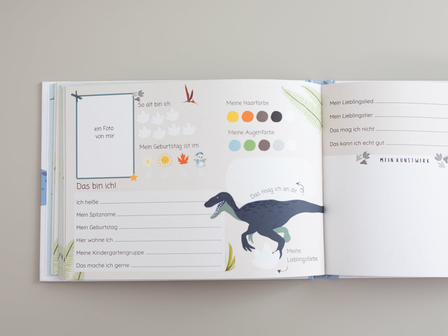 Freundebuch Dinosaurier - Kindergarten