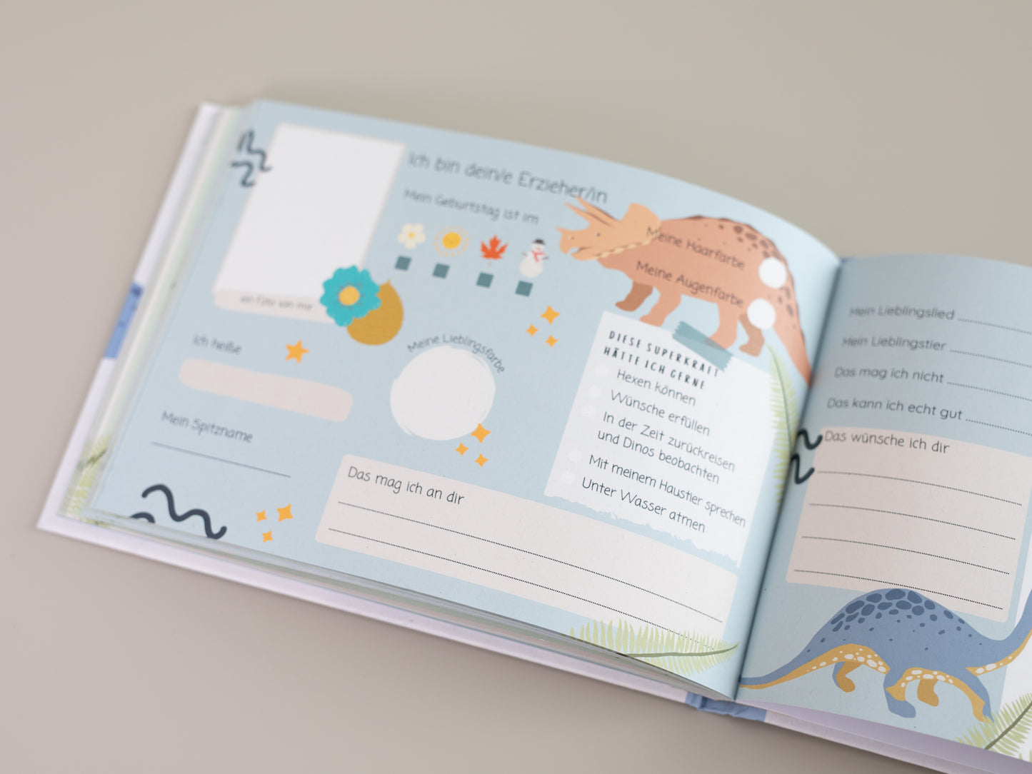 Freundebuch Dinosaurier - Kindergarten