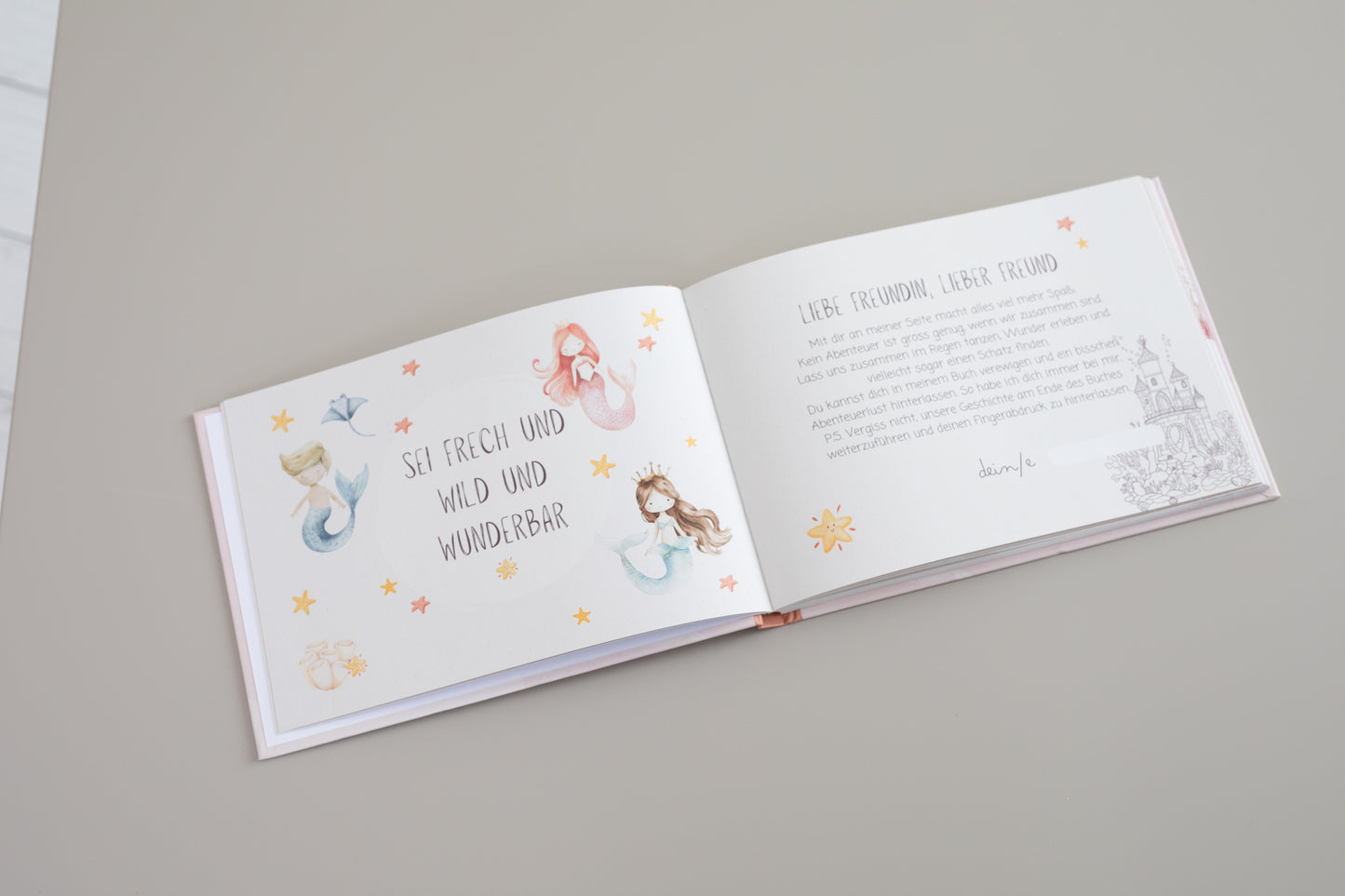Meerjungfrauen Freundebuch - Grundschule, Kindergarten
