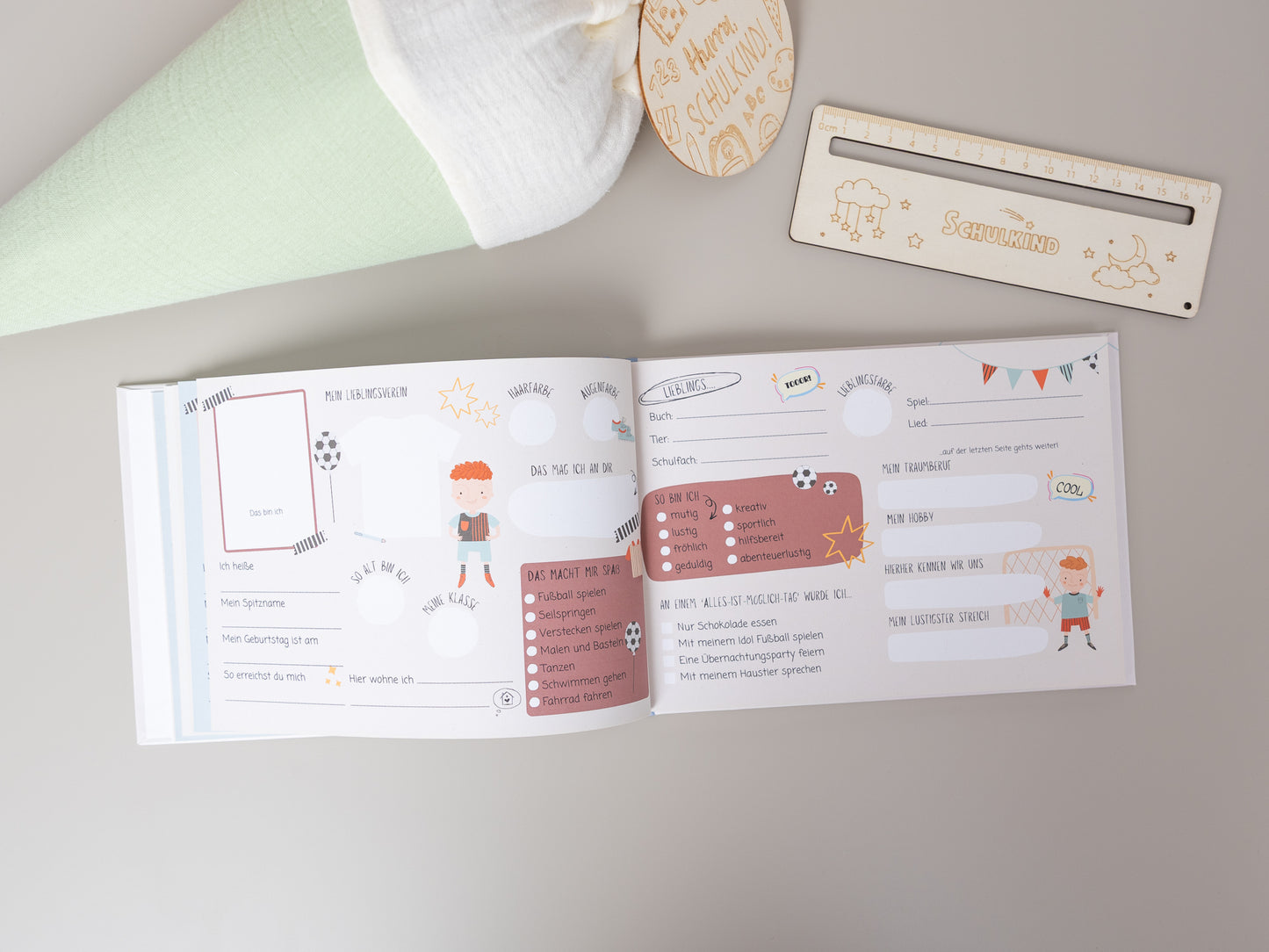 Freundebuch Fußball - Grundschule