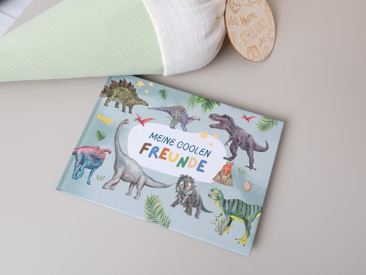 Freundebuch Dinosaurier - Einschulung