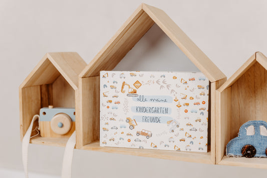 Freundebuch Bagger und Fahrzeuge - Kindergarten