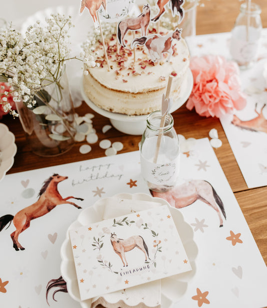 Platzset Pferdegeburtstag