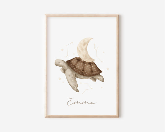 Schildkröte dreamy Poster A4 & A3