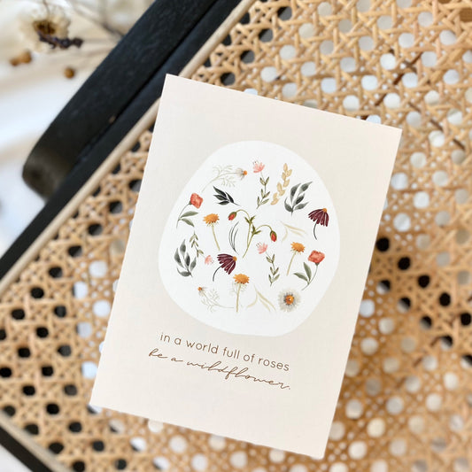 Wildflower Postkarte A6