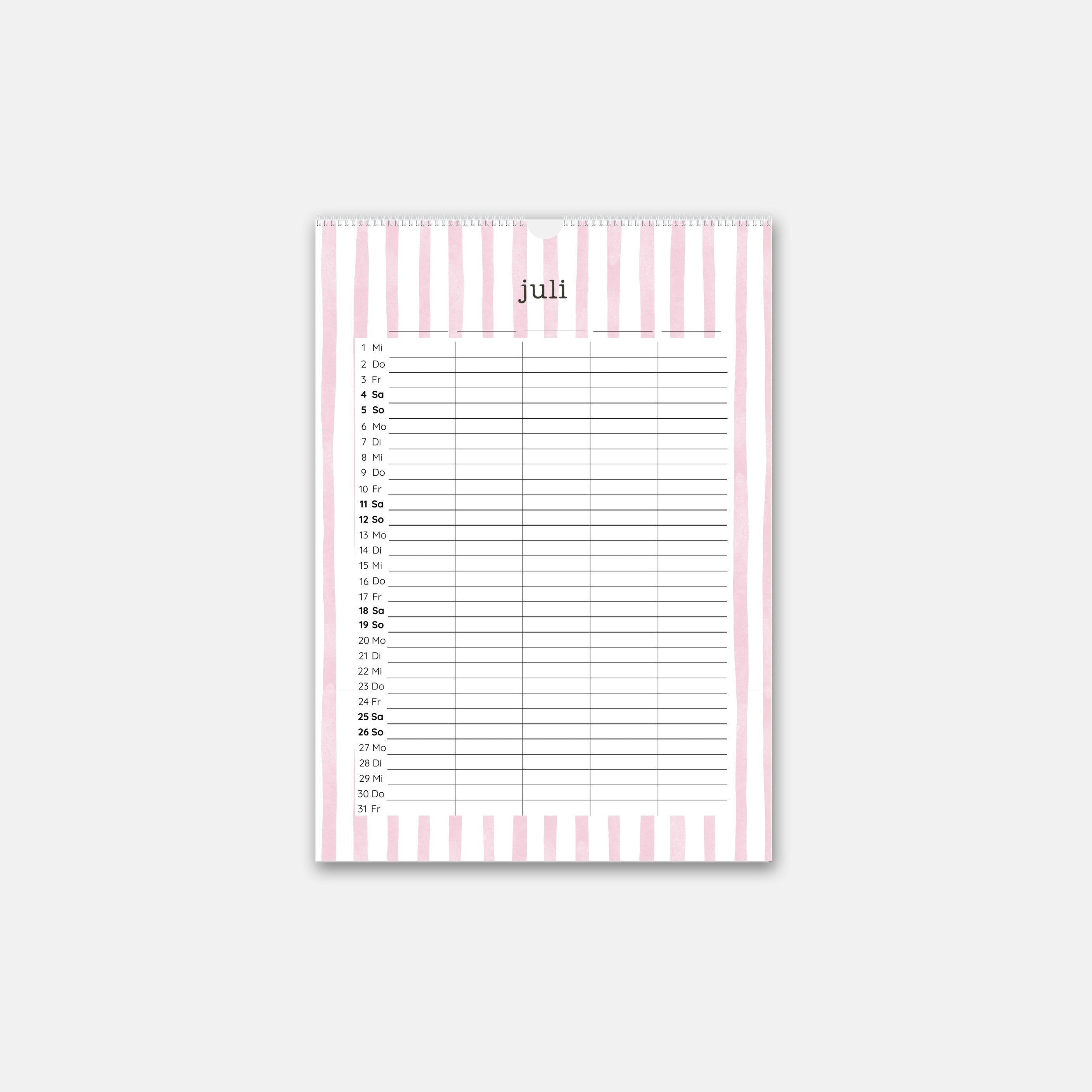 Familienkalender 2026 - A3