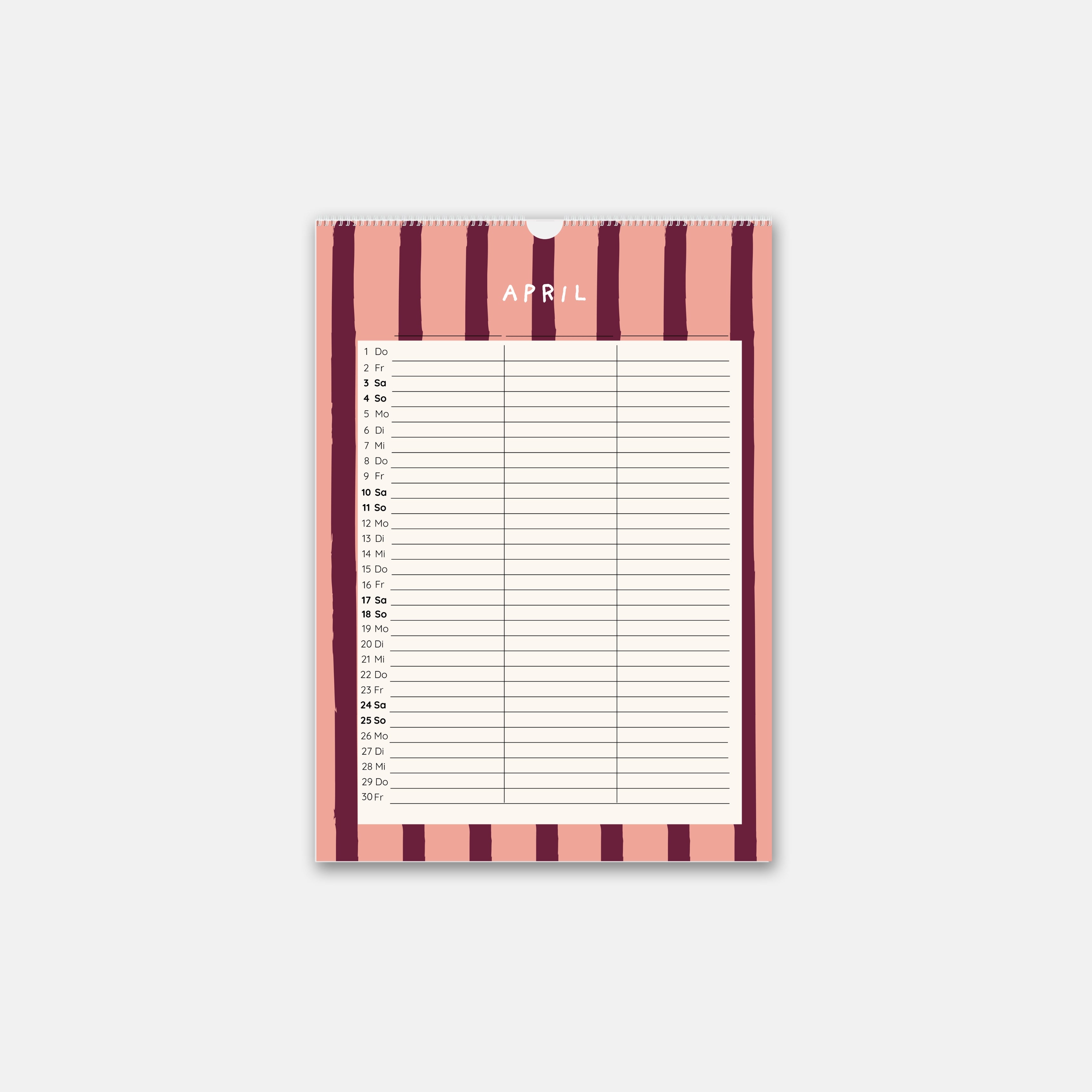 Paarkalender 2027 A4