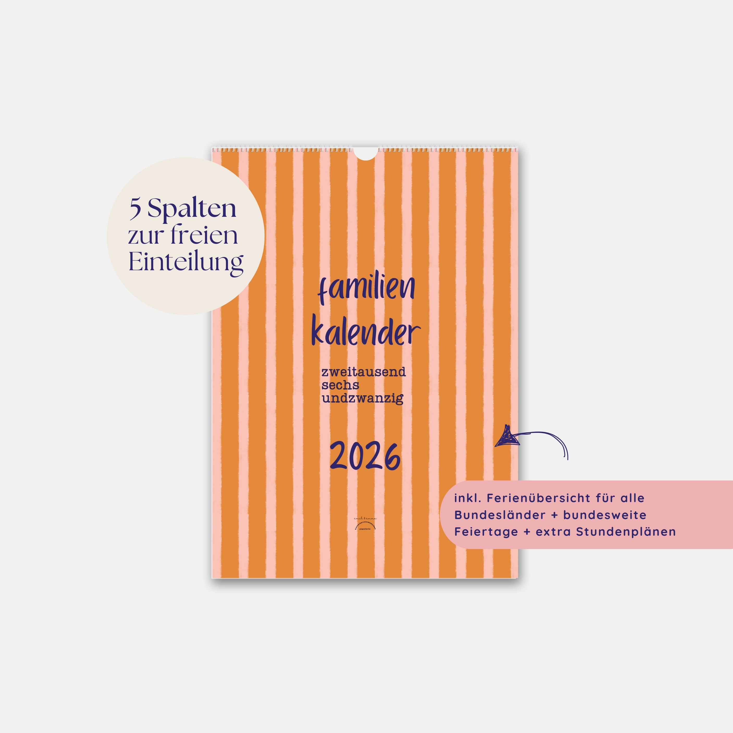 Familienkalender 2026 - A3