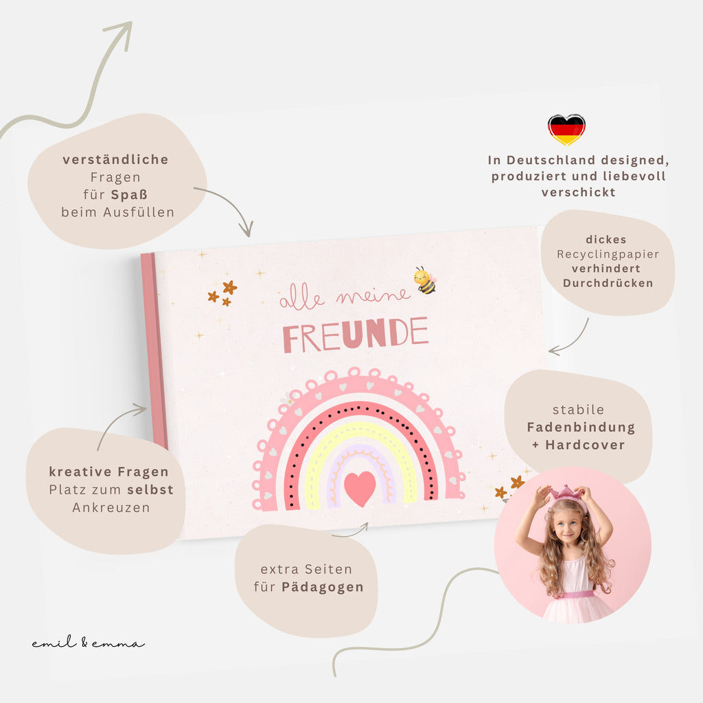 Regenbogen Freundebuch Grundschule