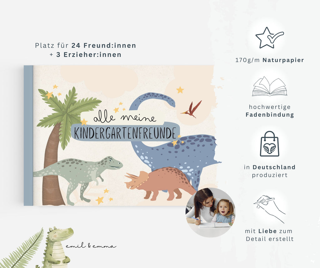Freundebuch Dinosaurier - Kindergarten