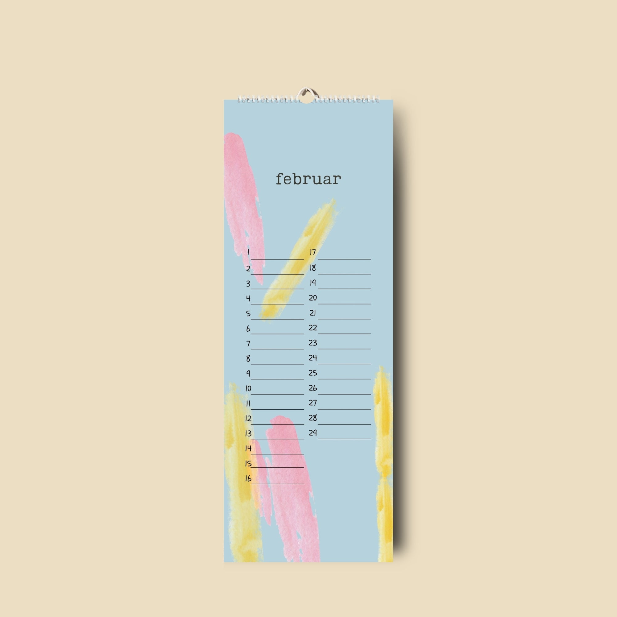 immerwährender Kalender Geburtstagskalender