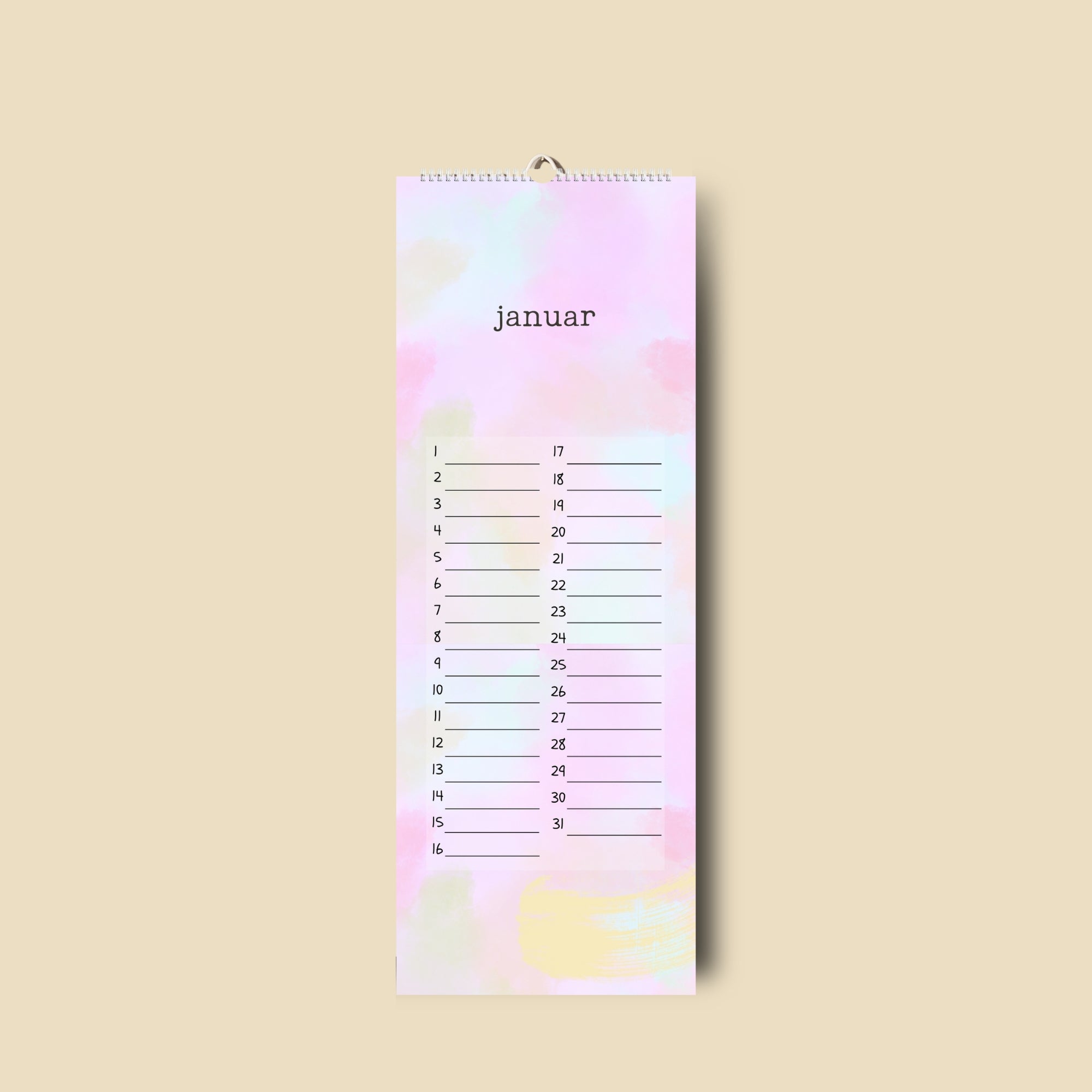 immerwährender Kalender Geburtstagskalender