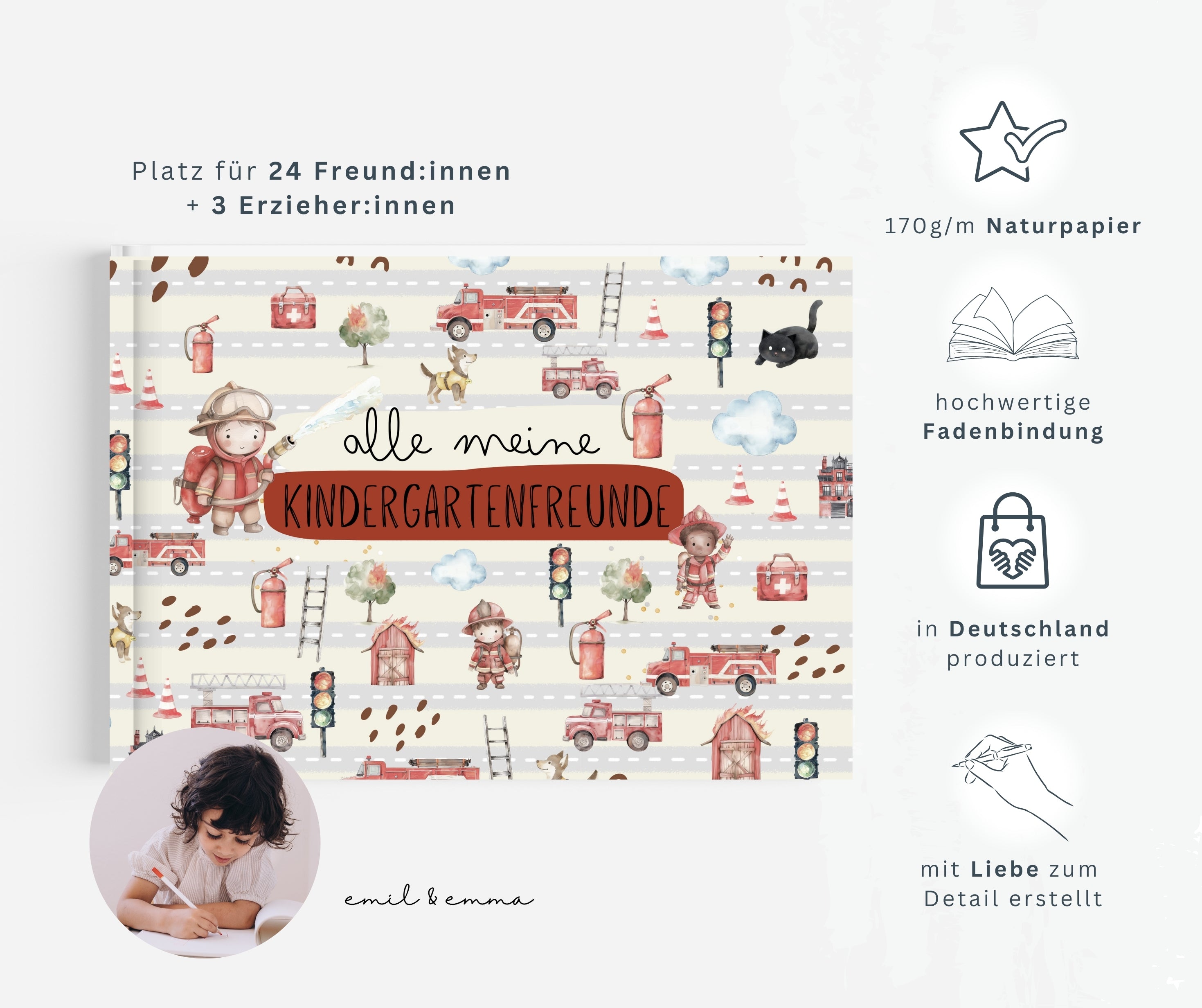 Freundebuch Feuerwehr - Kindergarten