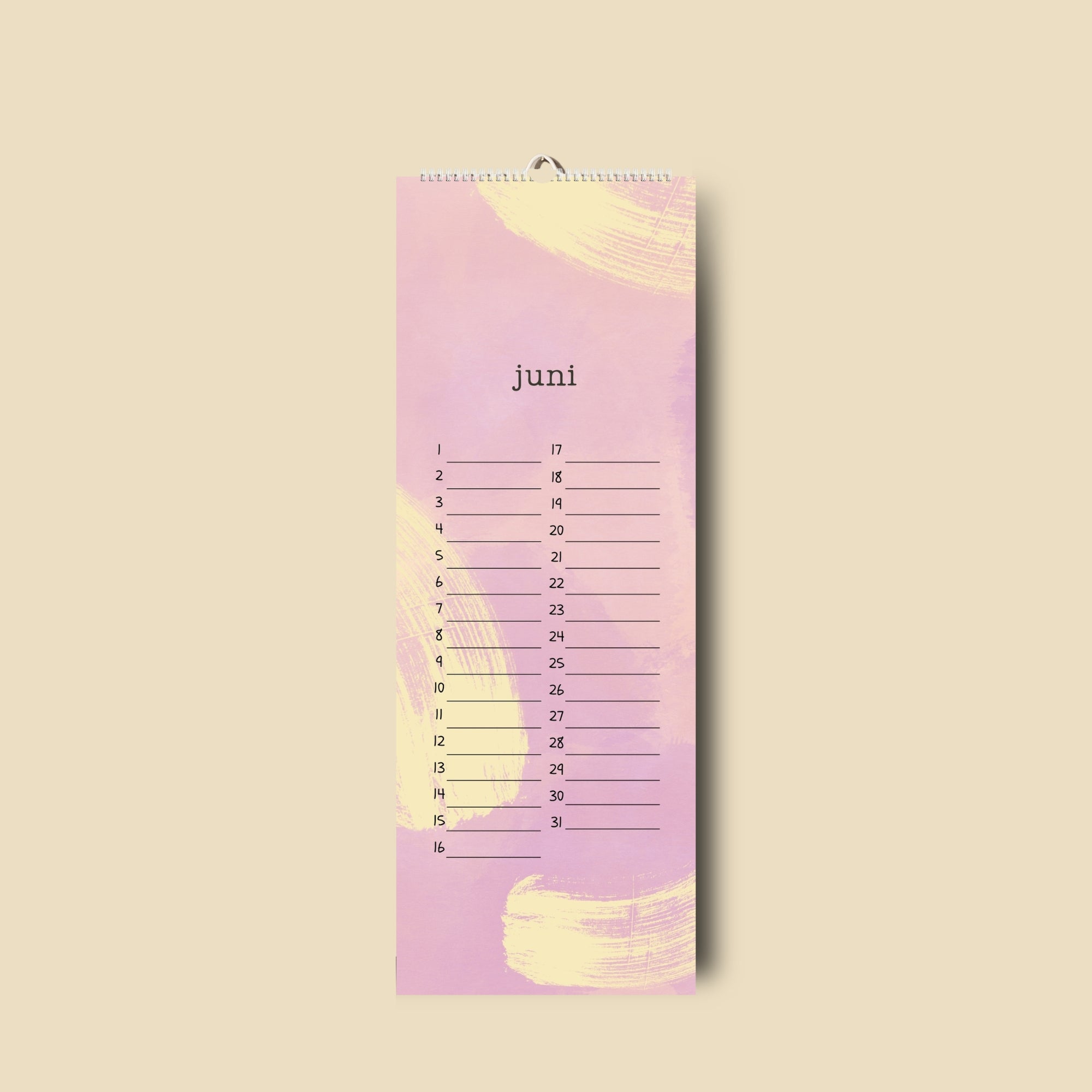 immerwährender Kalender Geburtstagskalender