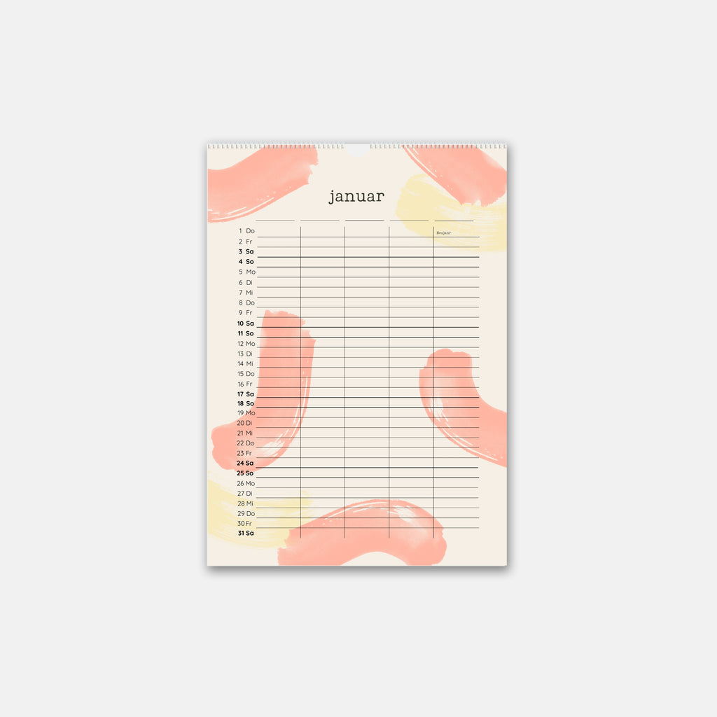 Familienkalender 2025 Familienplaner 2025 A3 Wandkalender