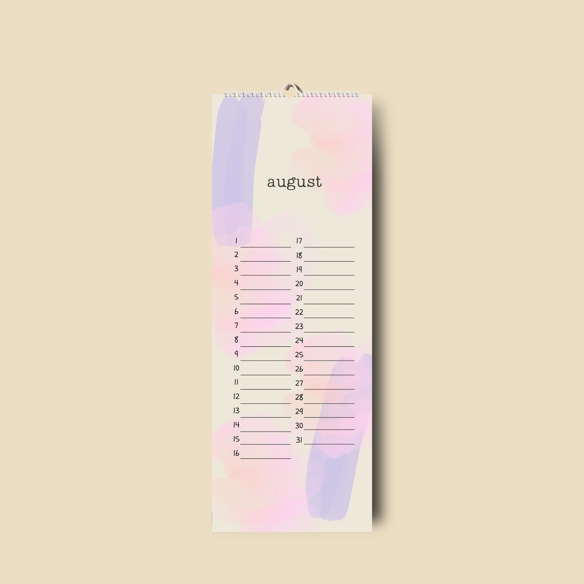 immerwährender Kalender Geburtstagskalender