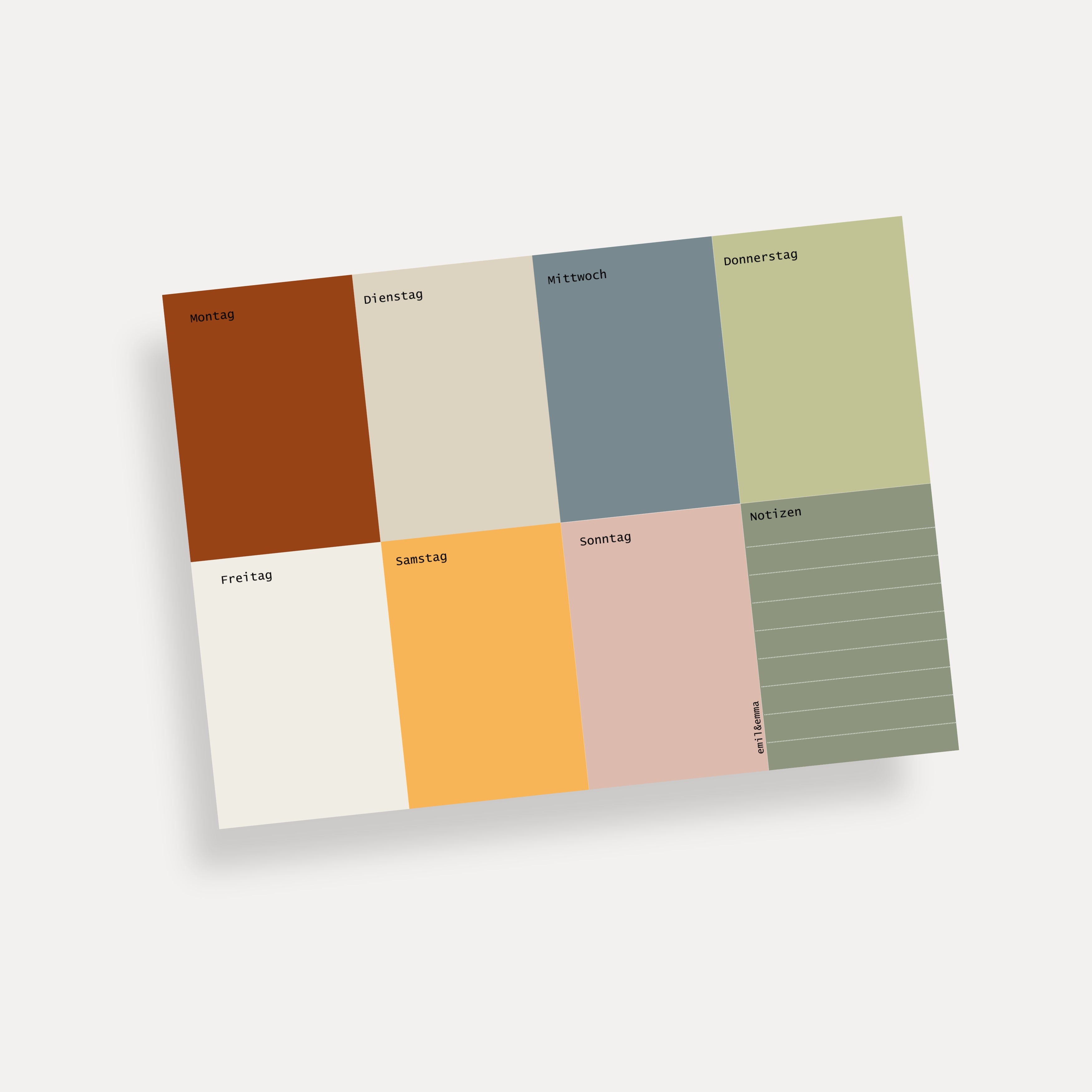 Wochenplaner A5 Calm Colors