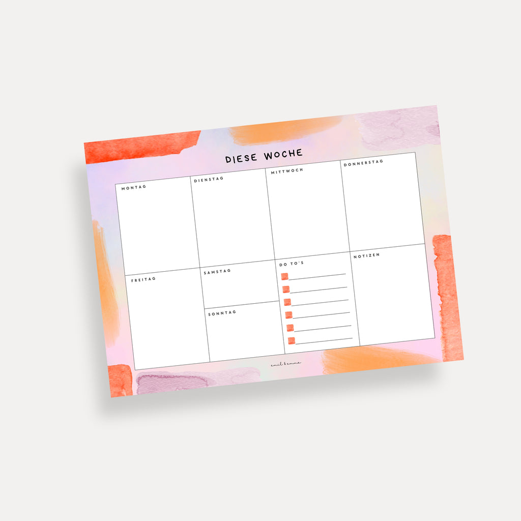 Wochenplaner A4 brush