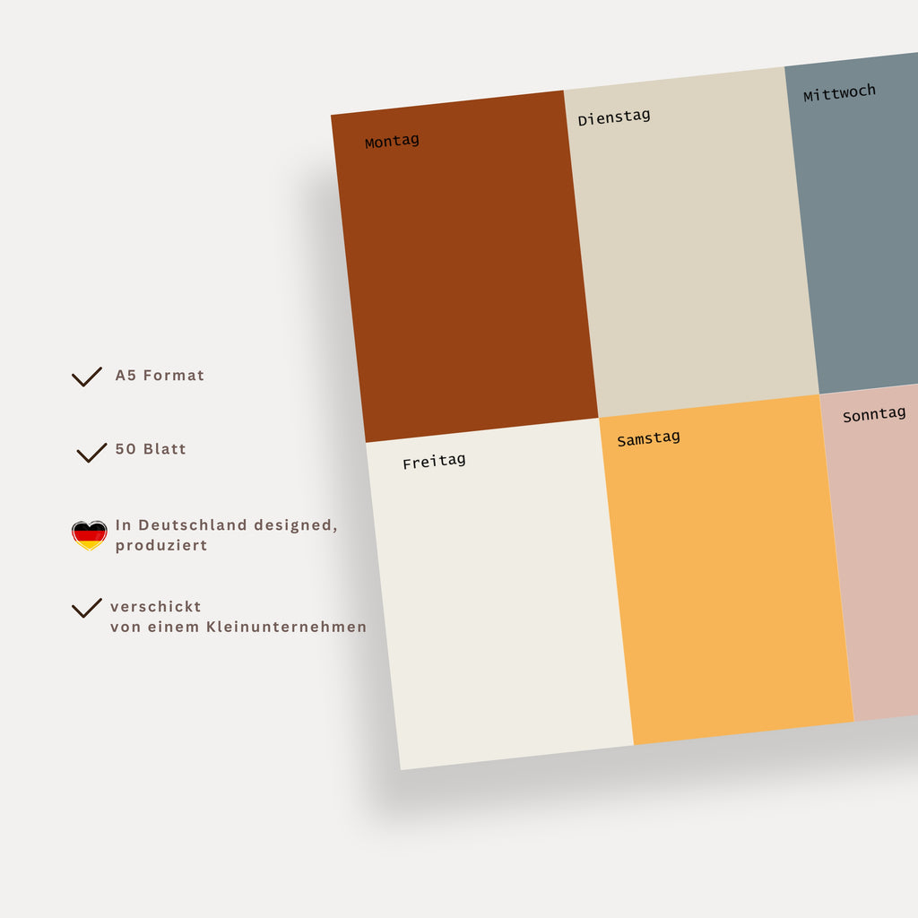 Wochenplaner A5 Calm Colors