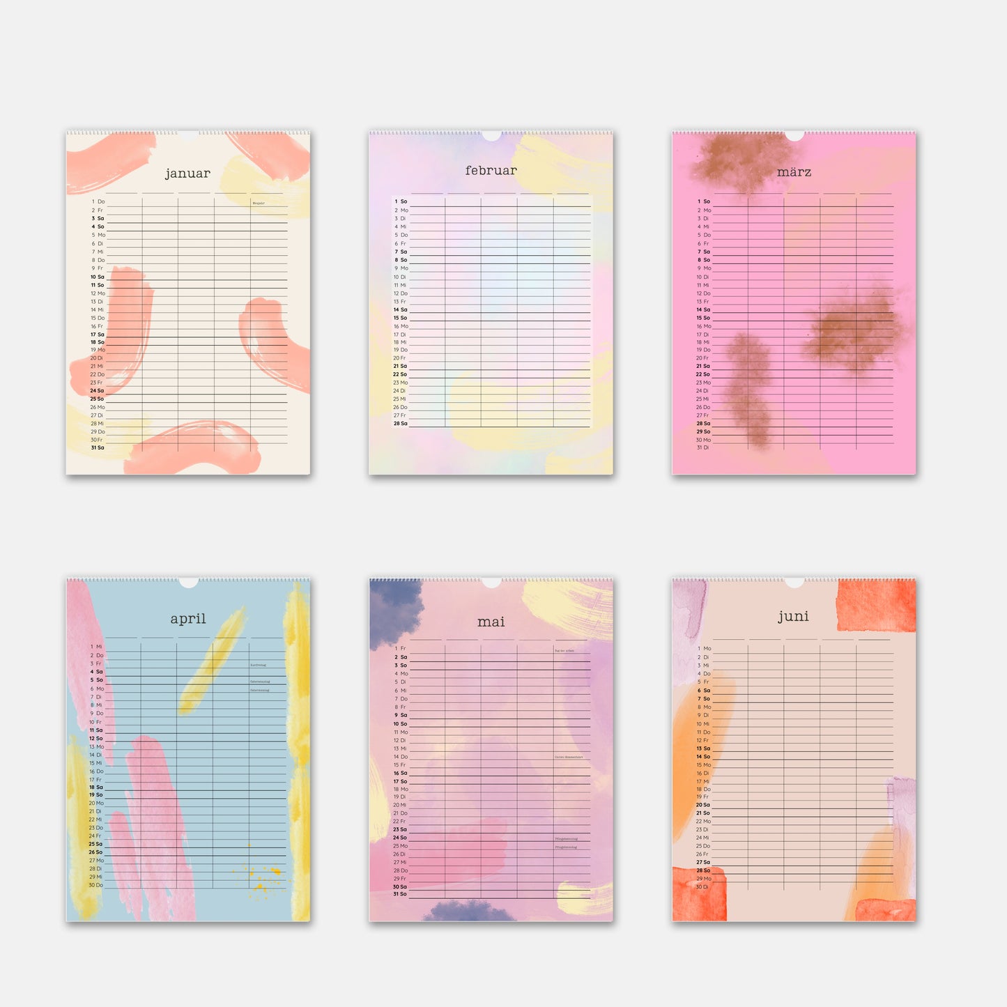Familienkalender 2025 Familienplaner 2025 A3 Wandkalender