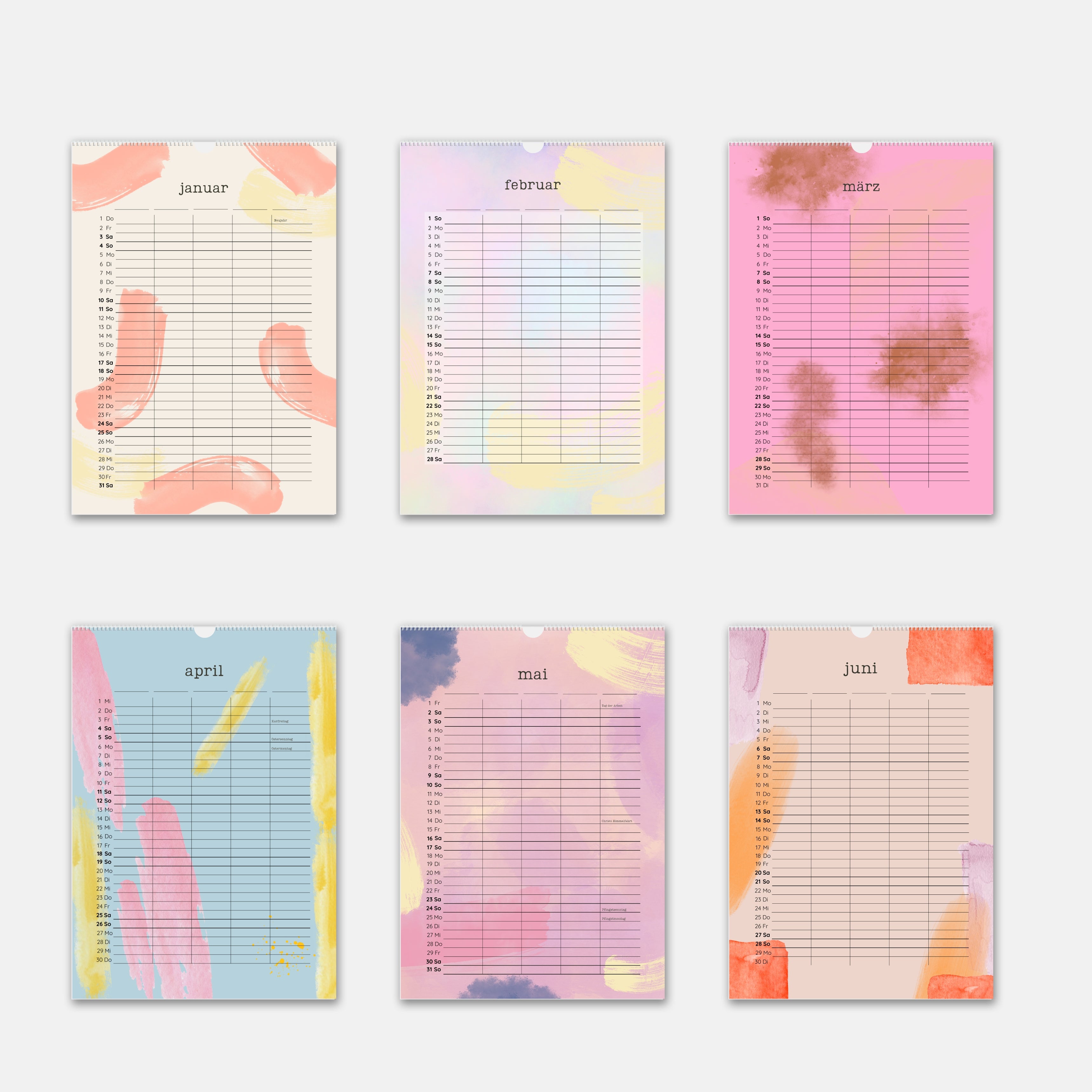 Familienkalender 2025 Familienplaner 2025 A3 Wandkalender