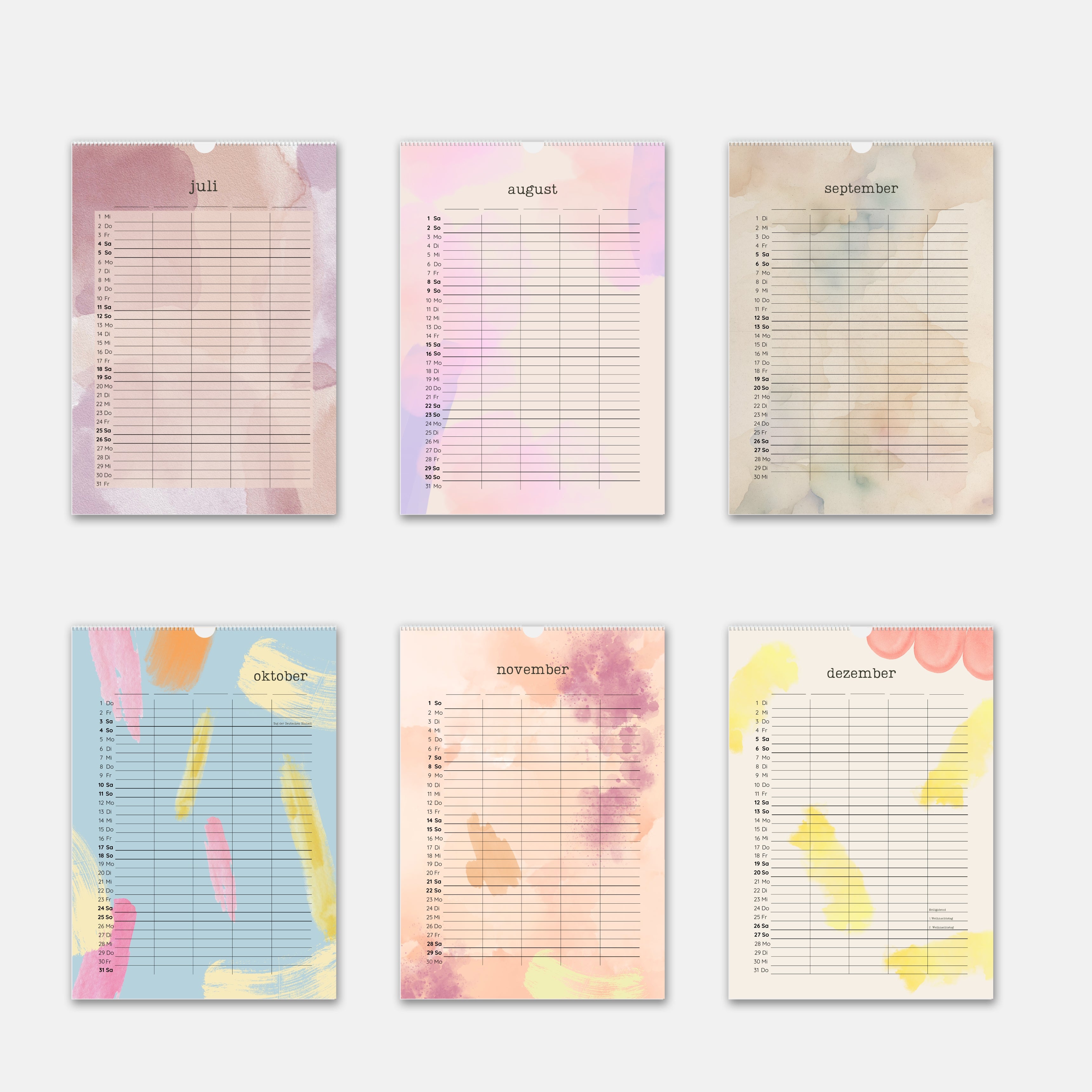 Familienkalender 2025 Familienplaner 2025 A3 Wandkalender