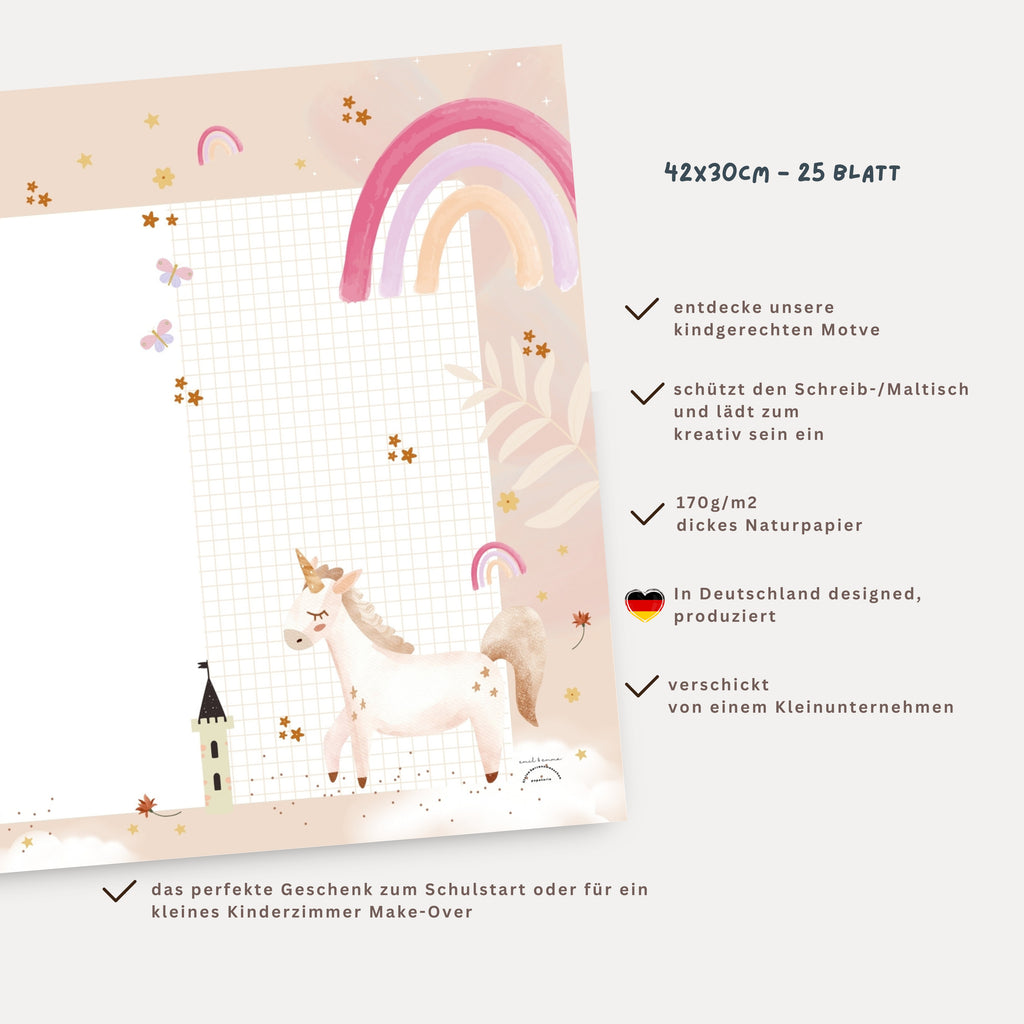 Schreibtischunterlage Einhorn