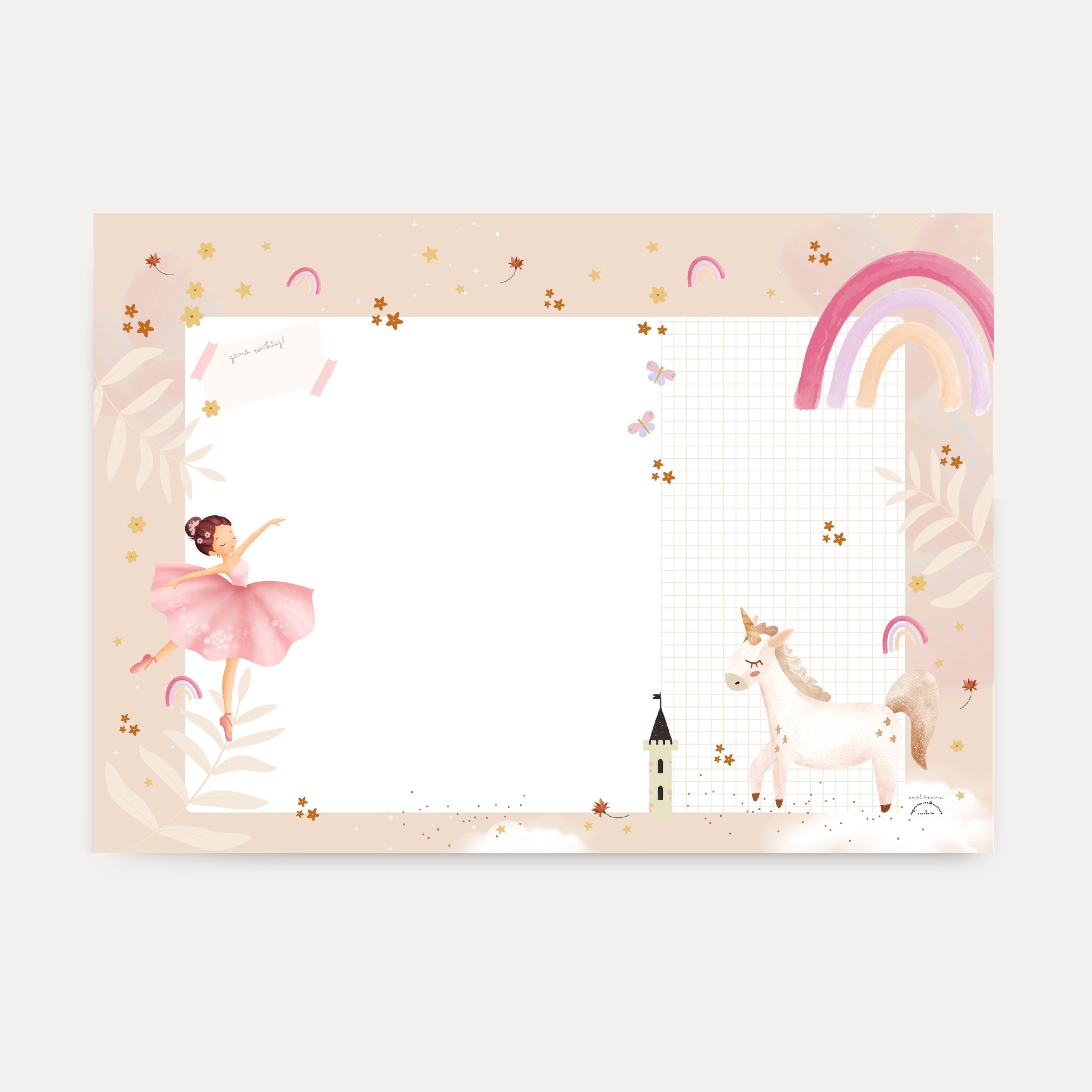 Schreibtischunterlage Einhorn