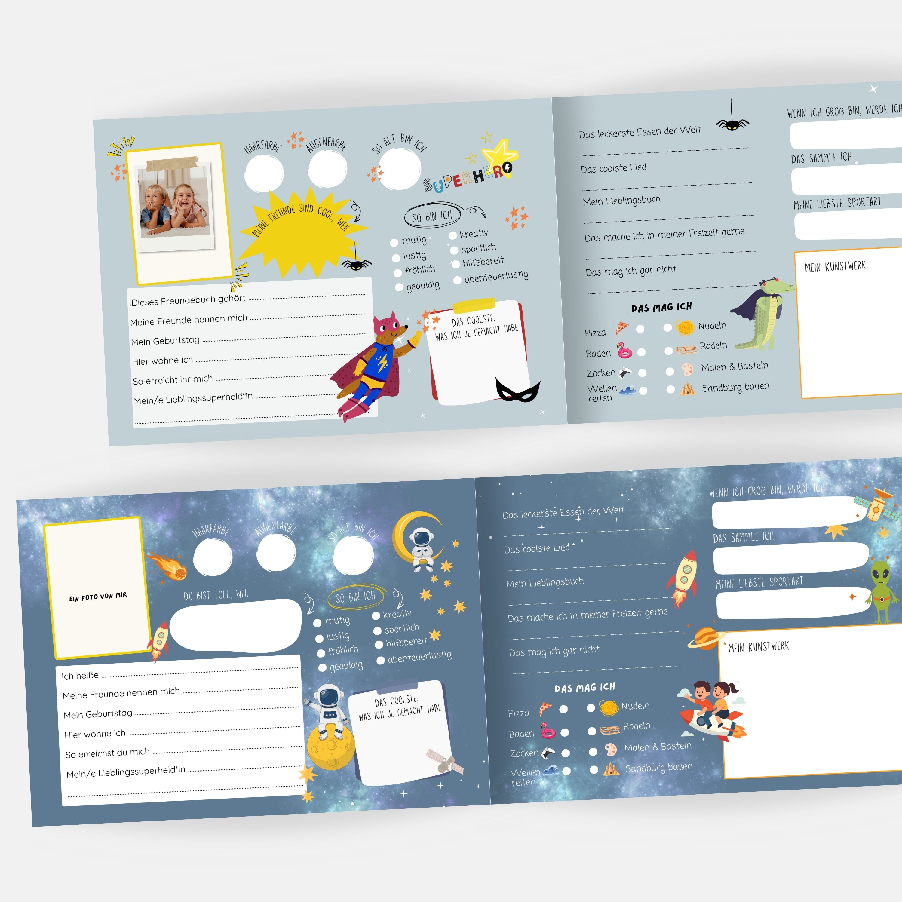 Freundebuch Superhelden & Co