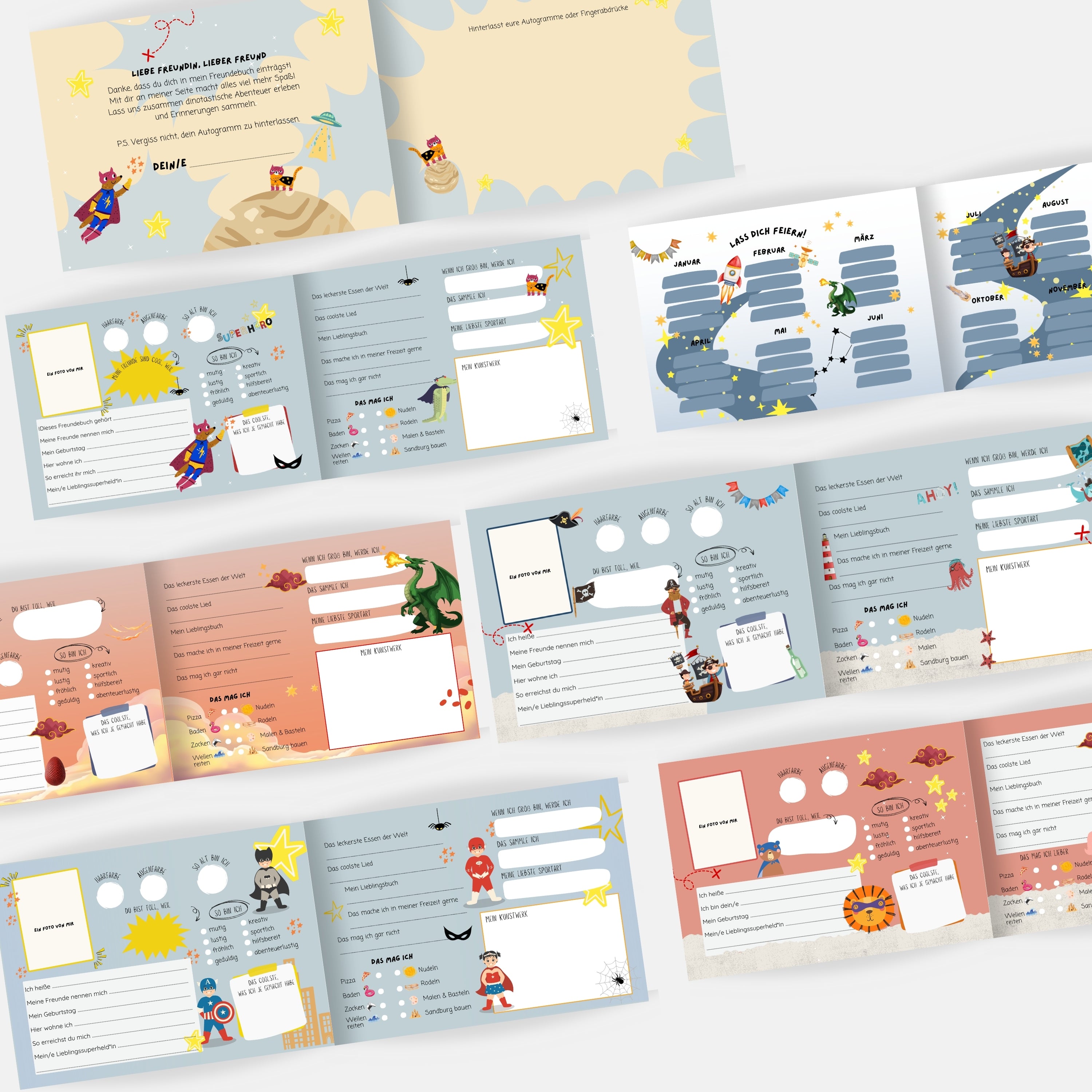 Freundebuch Superhelden & Co