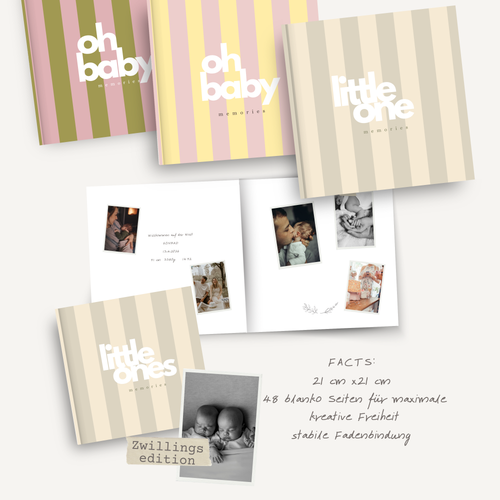 Babyparty Erinnerungsbuch und Gästebuch