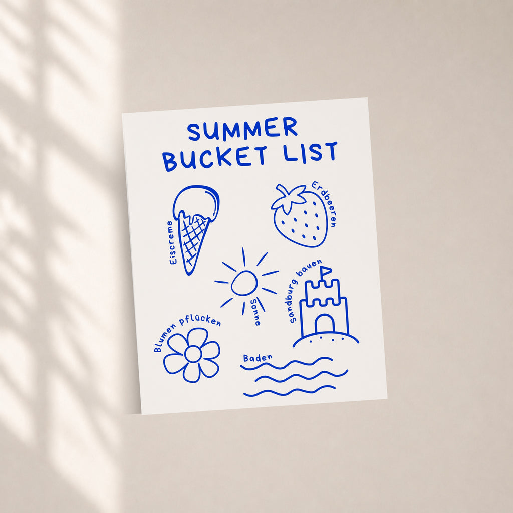Bügelbild "bucket list"