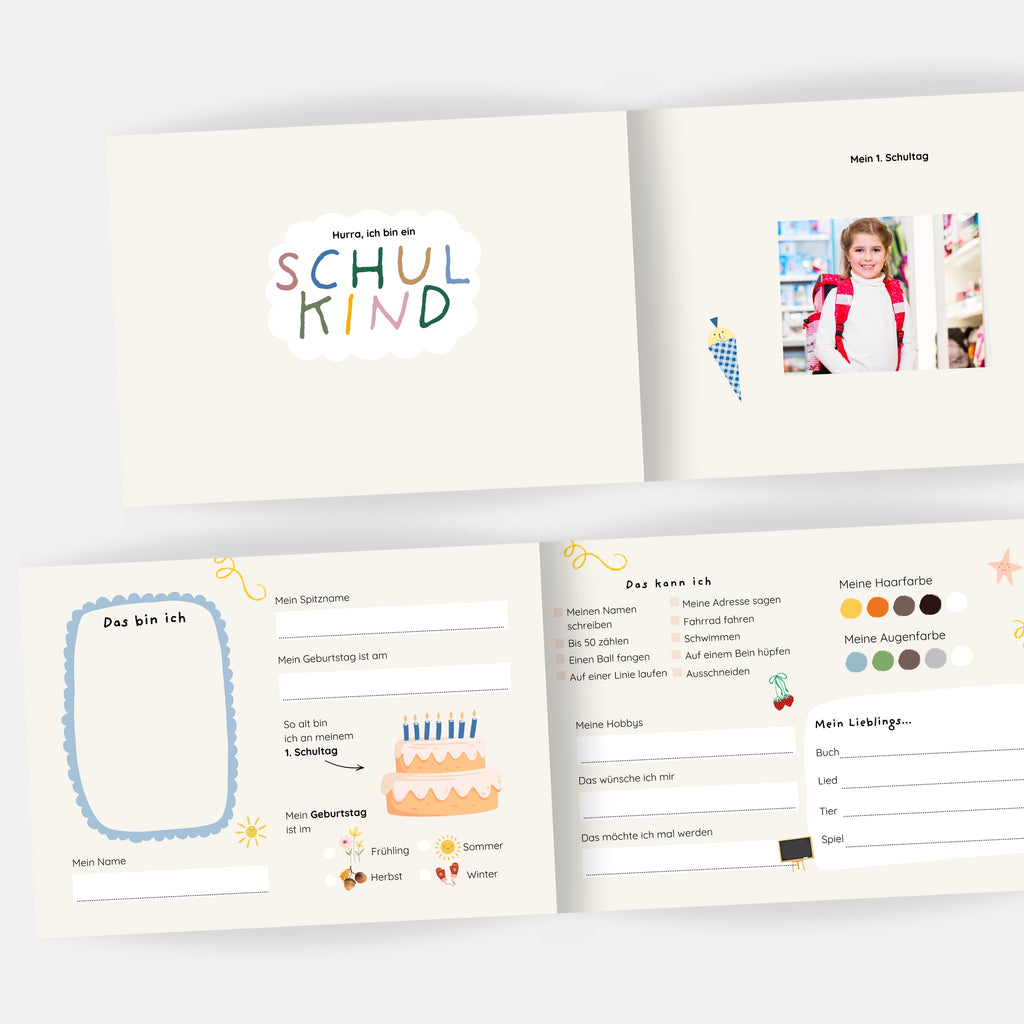 COMING SOON! Gästebuch und Erinnerungsbuch zur Einschulung