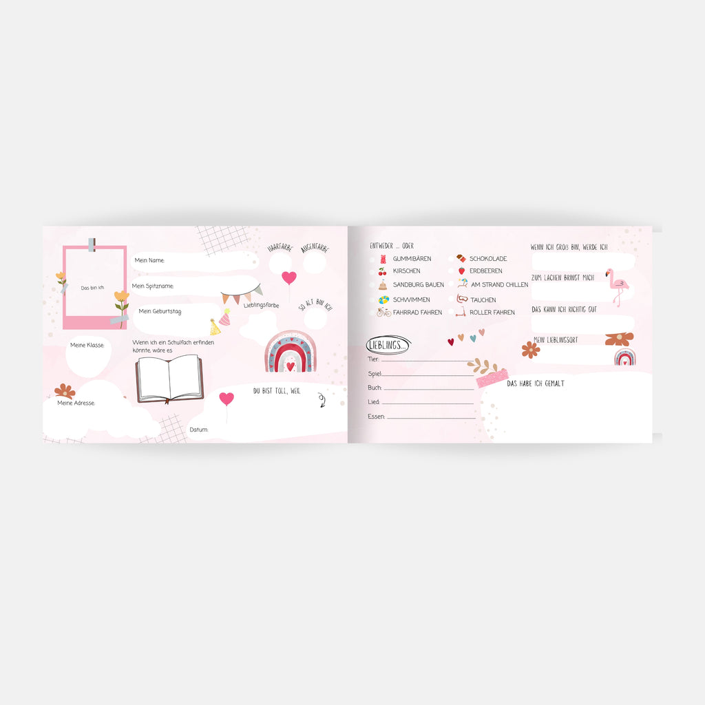 Regenbogen Freundebuch Grundschule