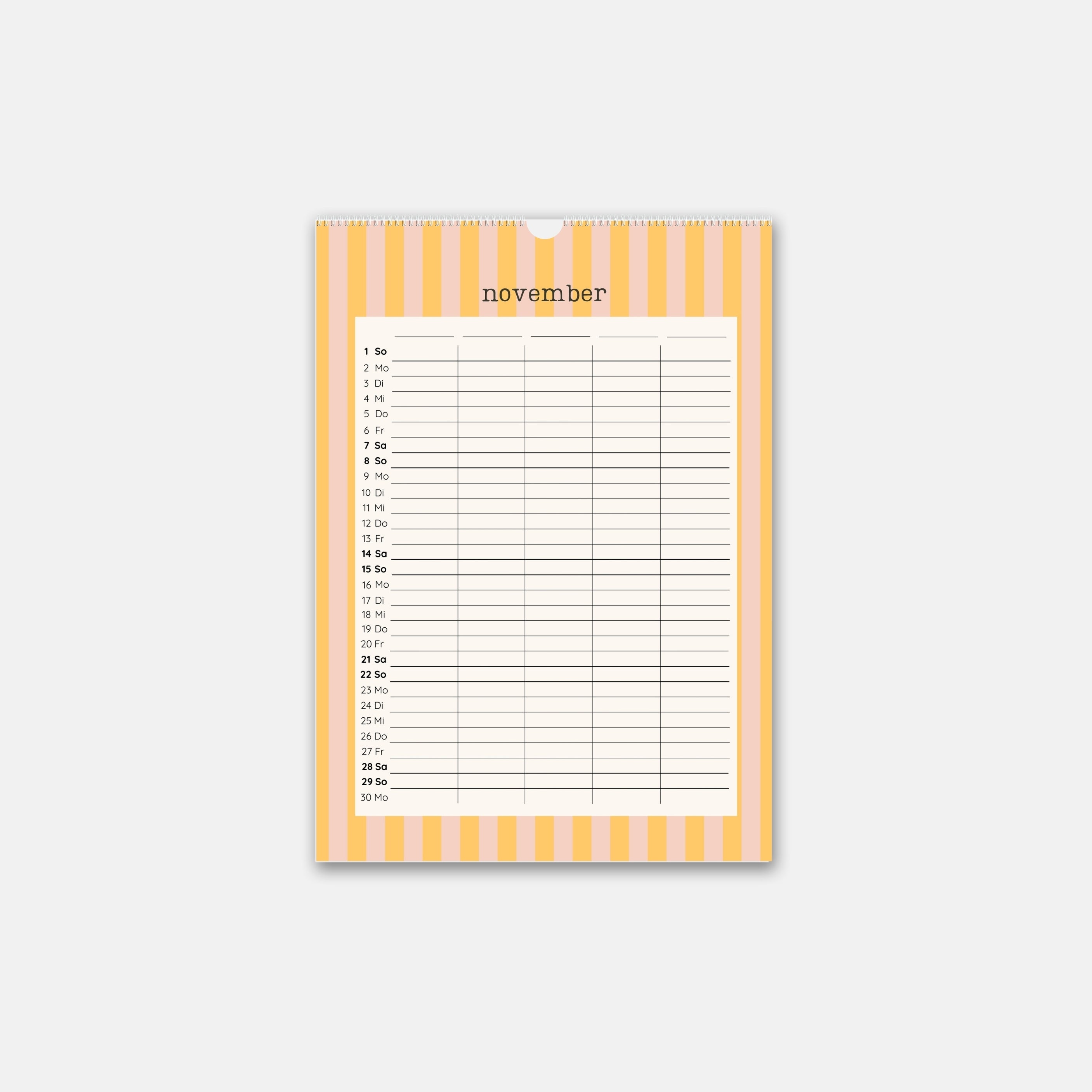 Familienkalender 2026 - A3