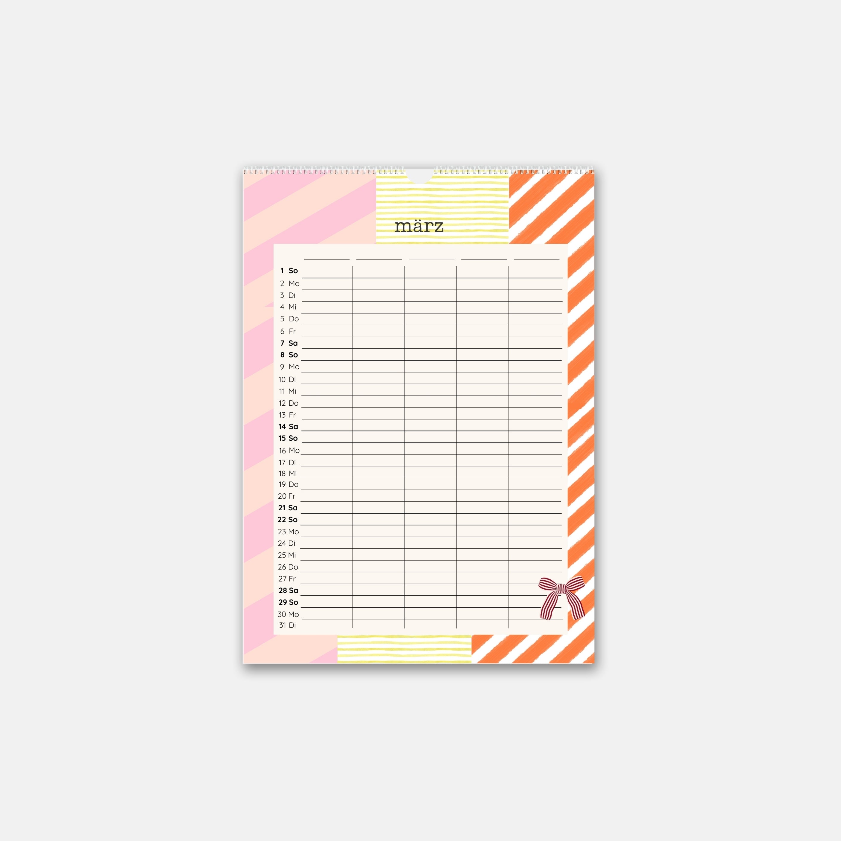 Familienkalender 2026 - A3