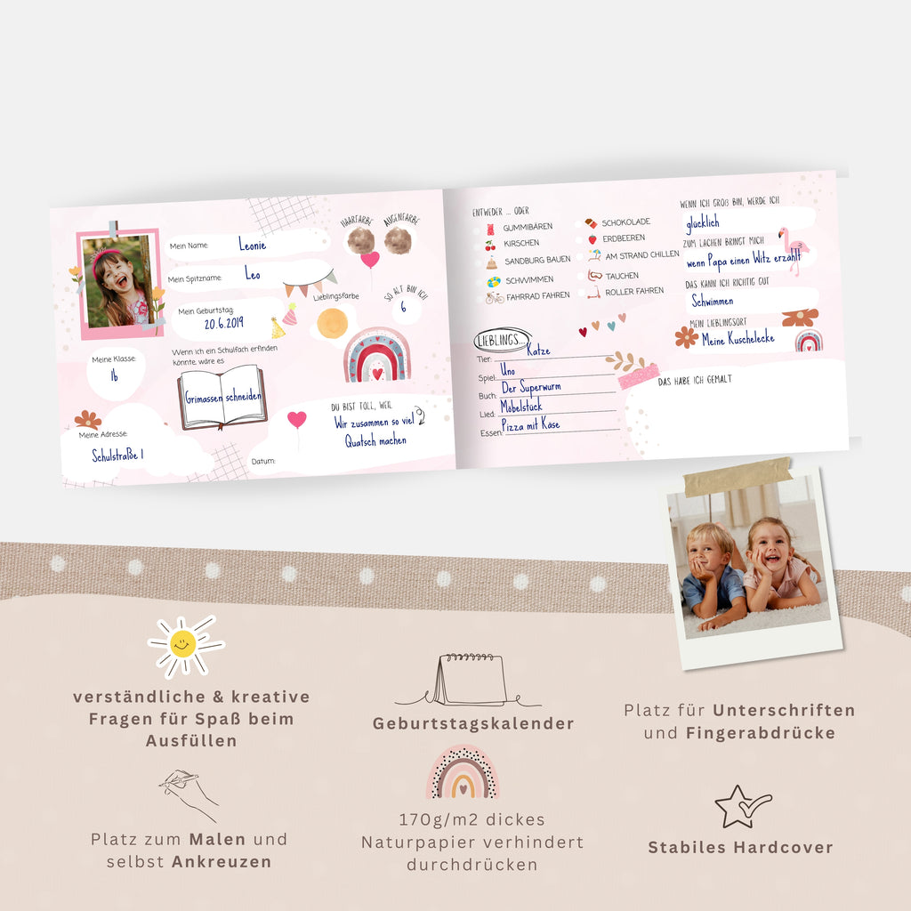 Regenbogen Freundebuch Grundschule