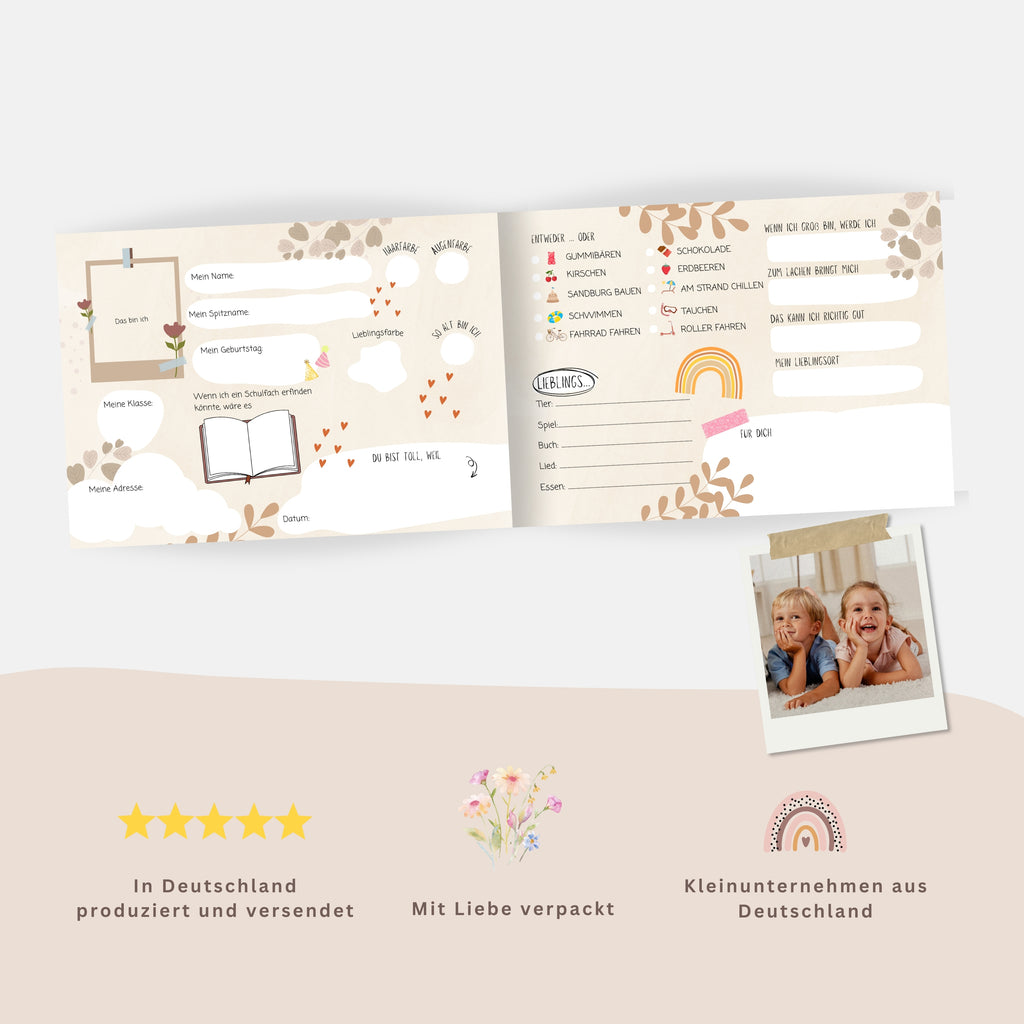 Regenbogen Freundebuch Grundschule