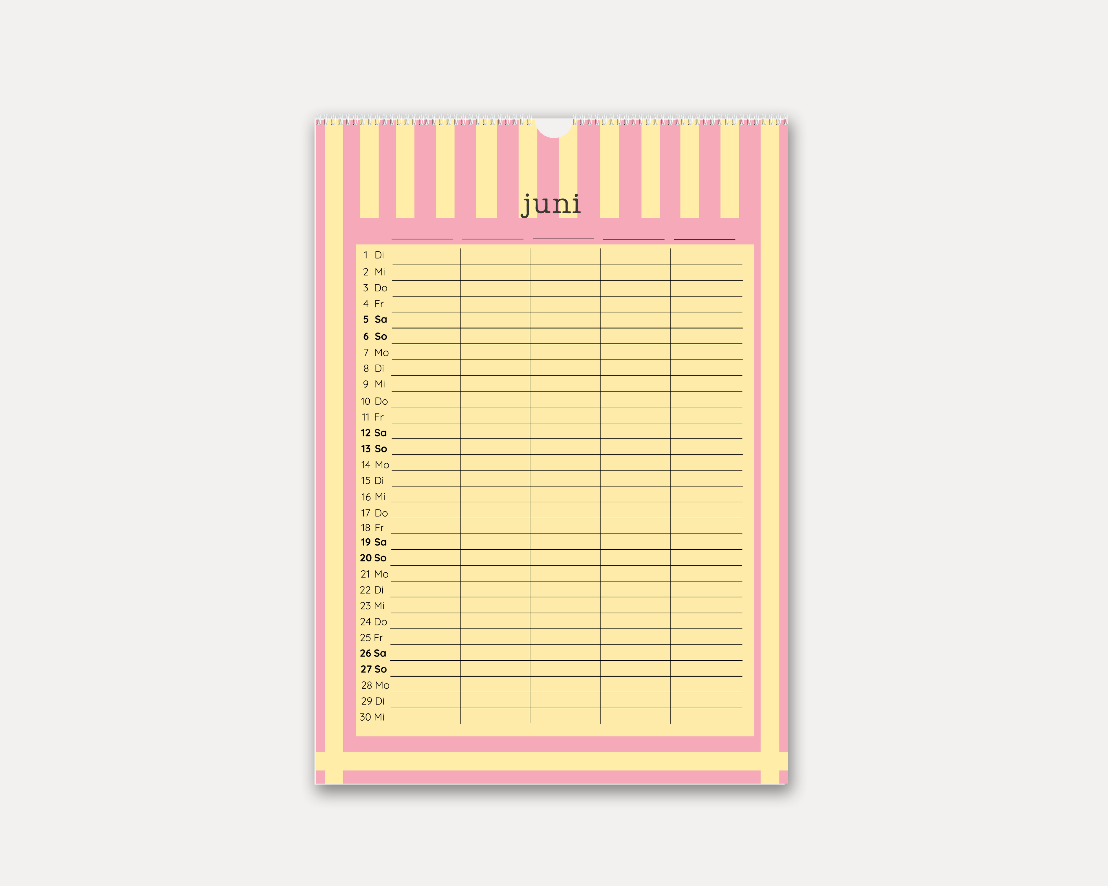 Familienkalender 2027 - A3