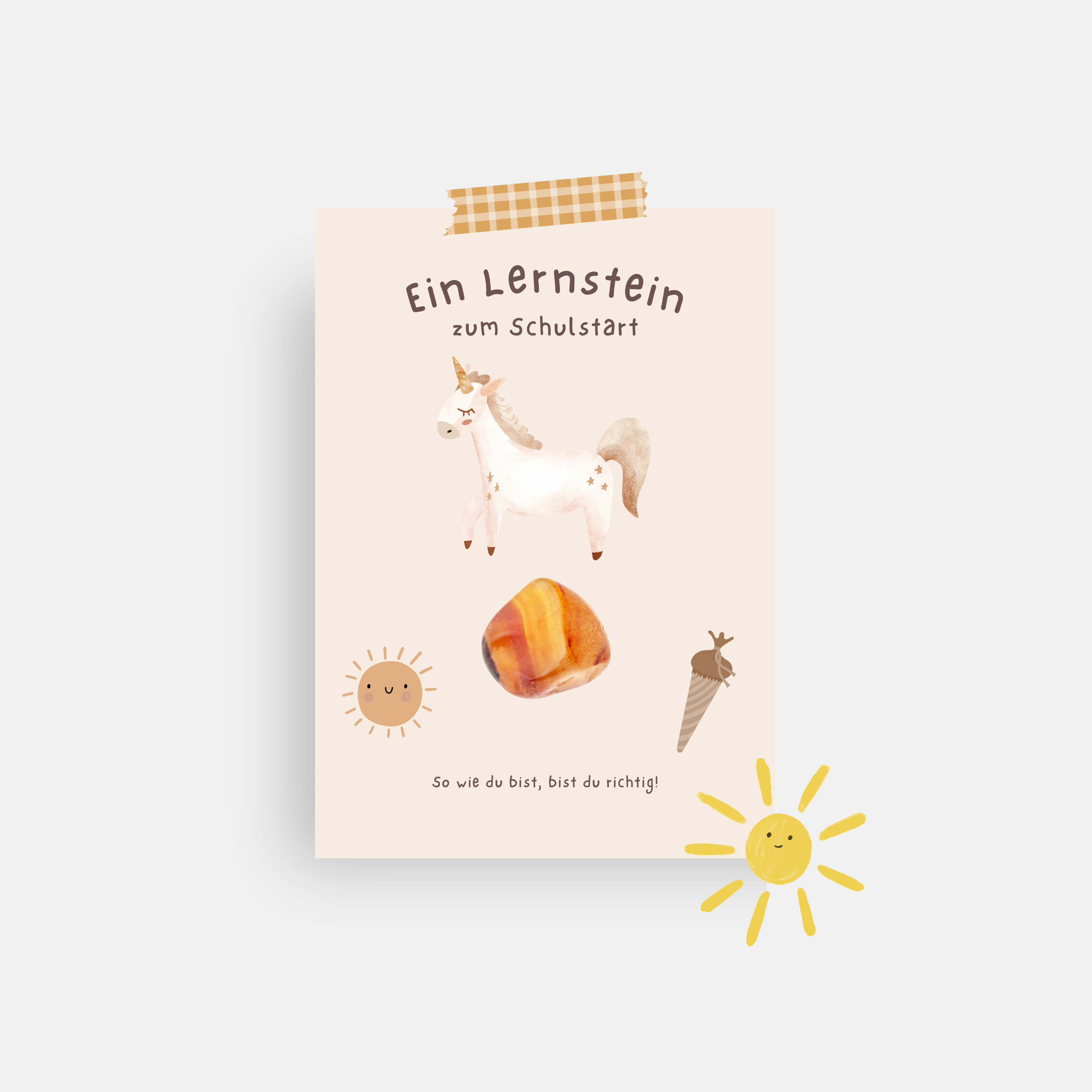 Mutstein zur Einschulung - Superheld