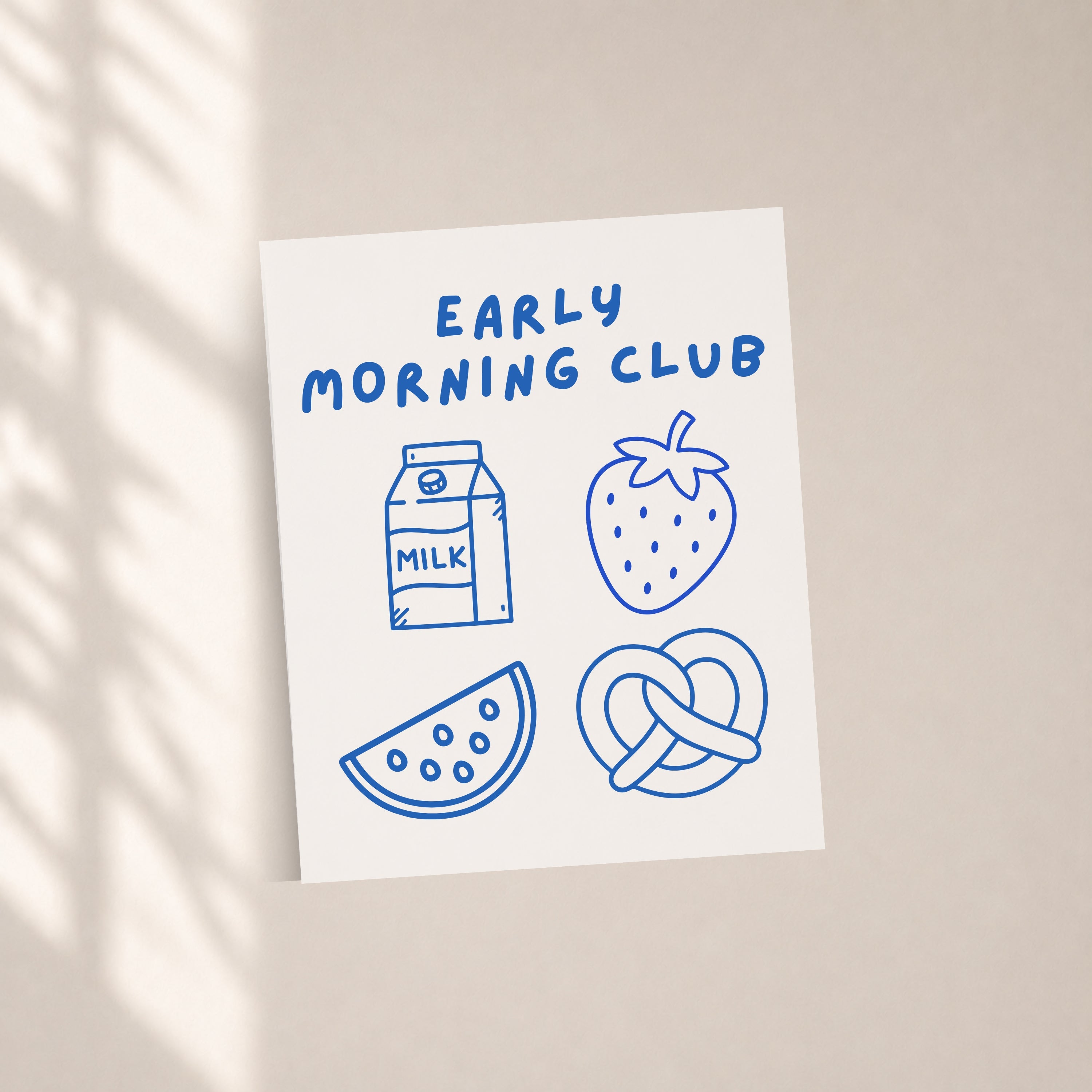 Bügelbild Kids Early Morning Club