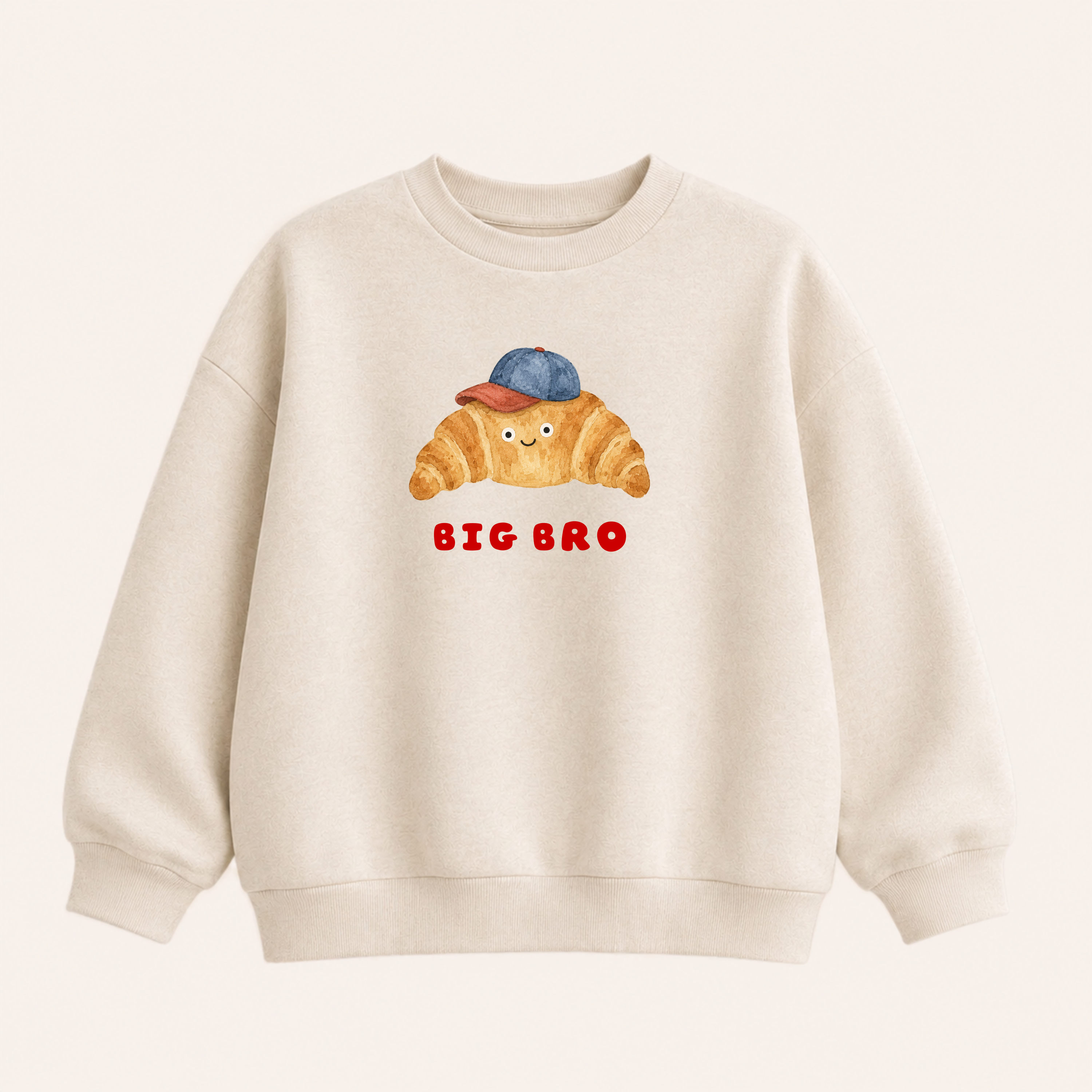 Bügelbild Geschwister Croissant