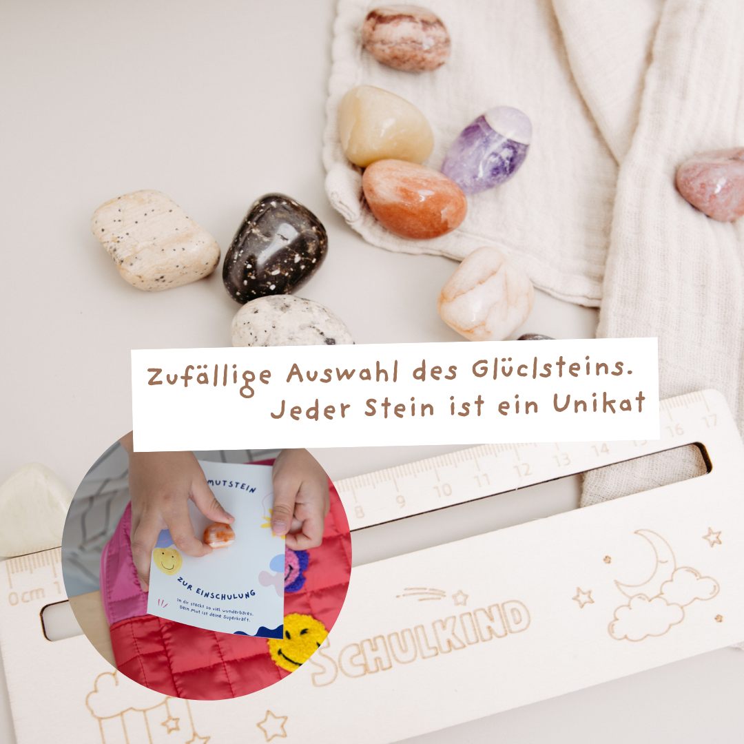 Mutstein zur Einschulung - Einhorn