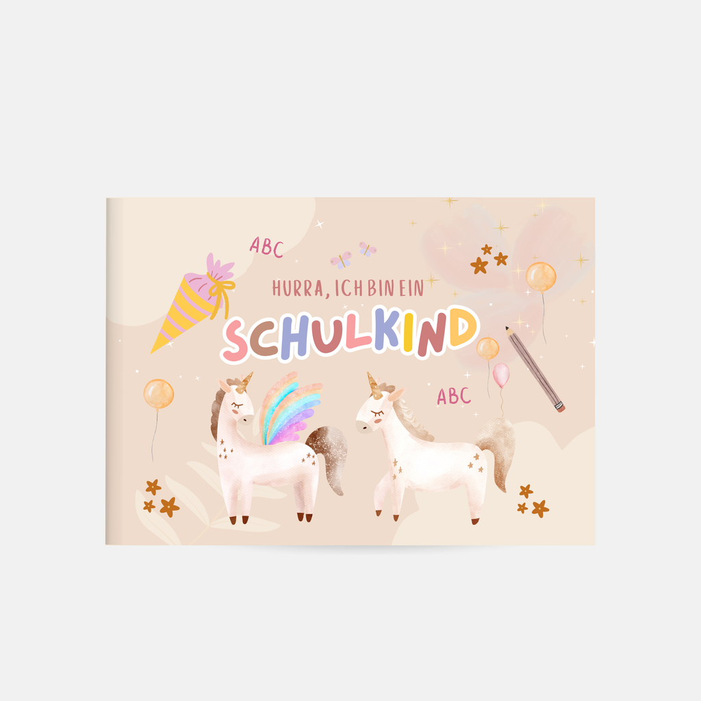 Einschulungsheft Einhorn Softcover