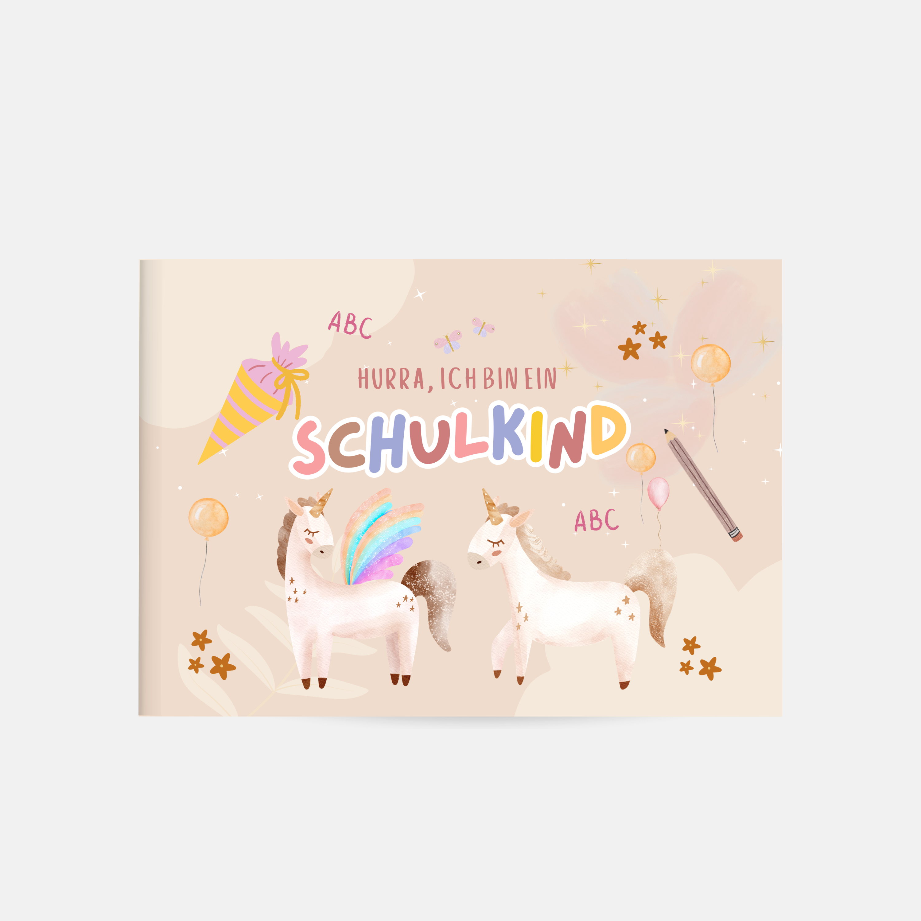 Einschulungsheft Einhorn Softcover