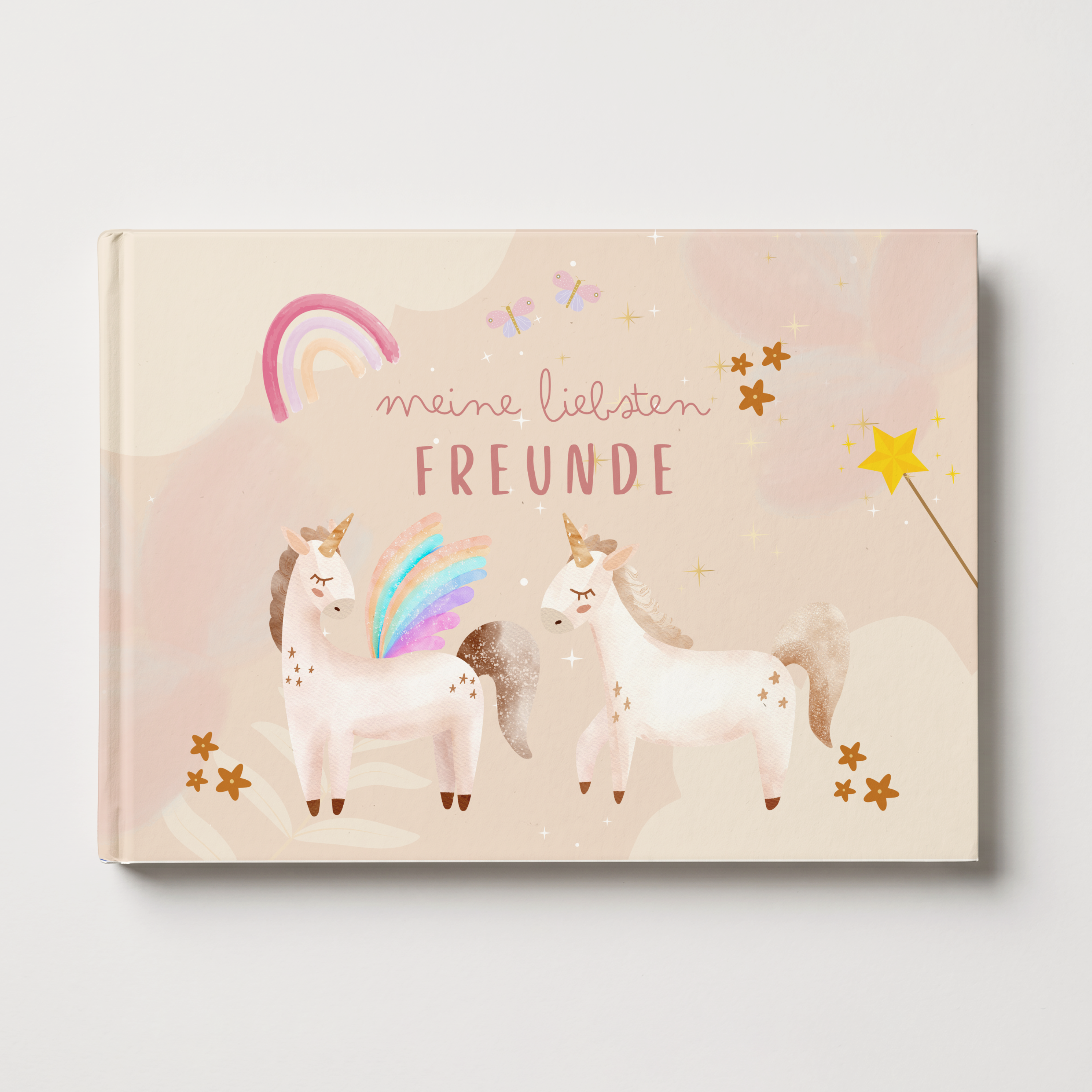 Freundebuch zur Einschulung Einhorn
