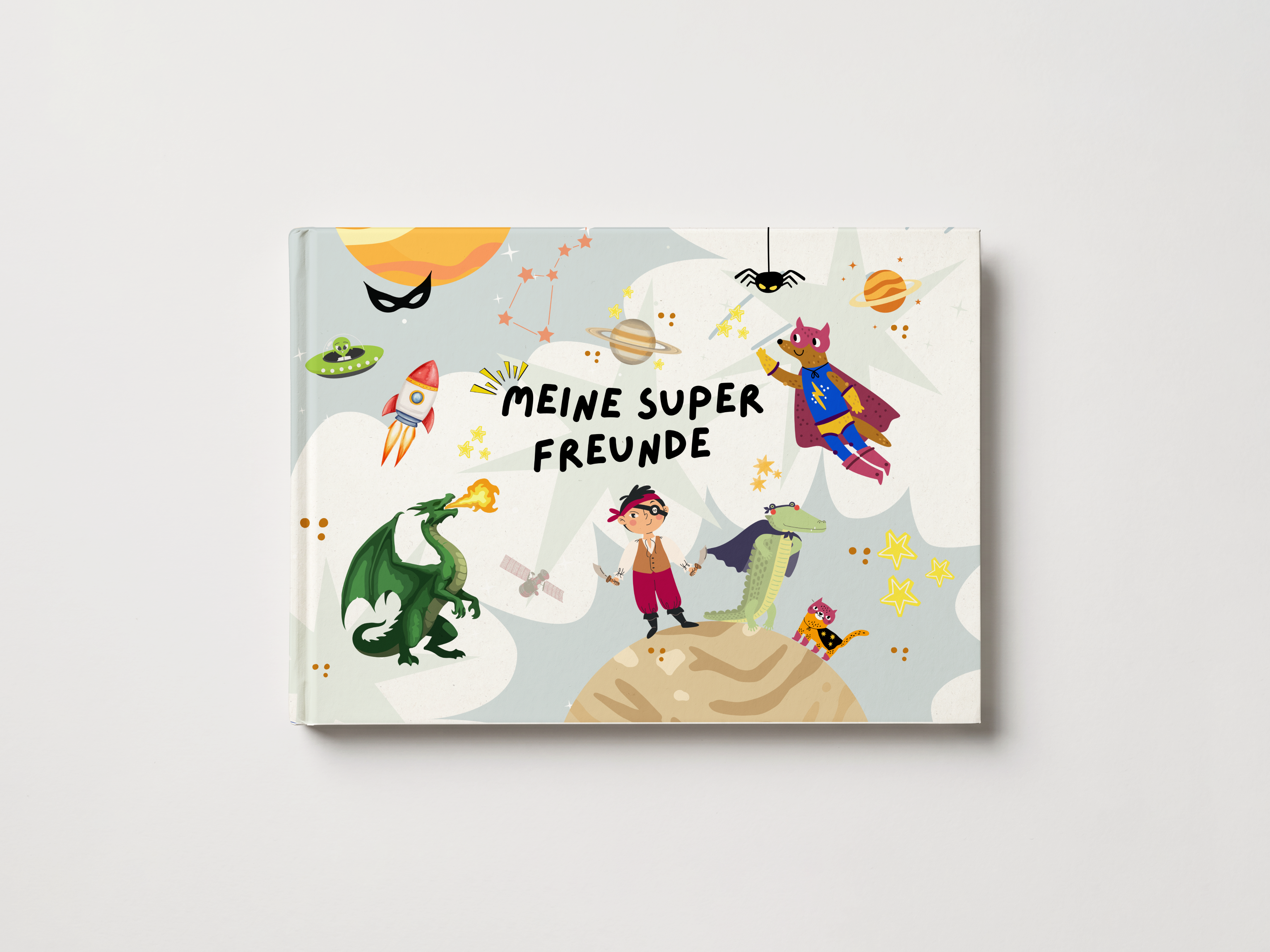 Freundebuch zur Einschulung Superheld