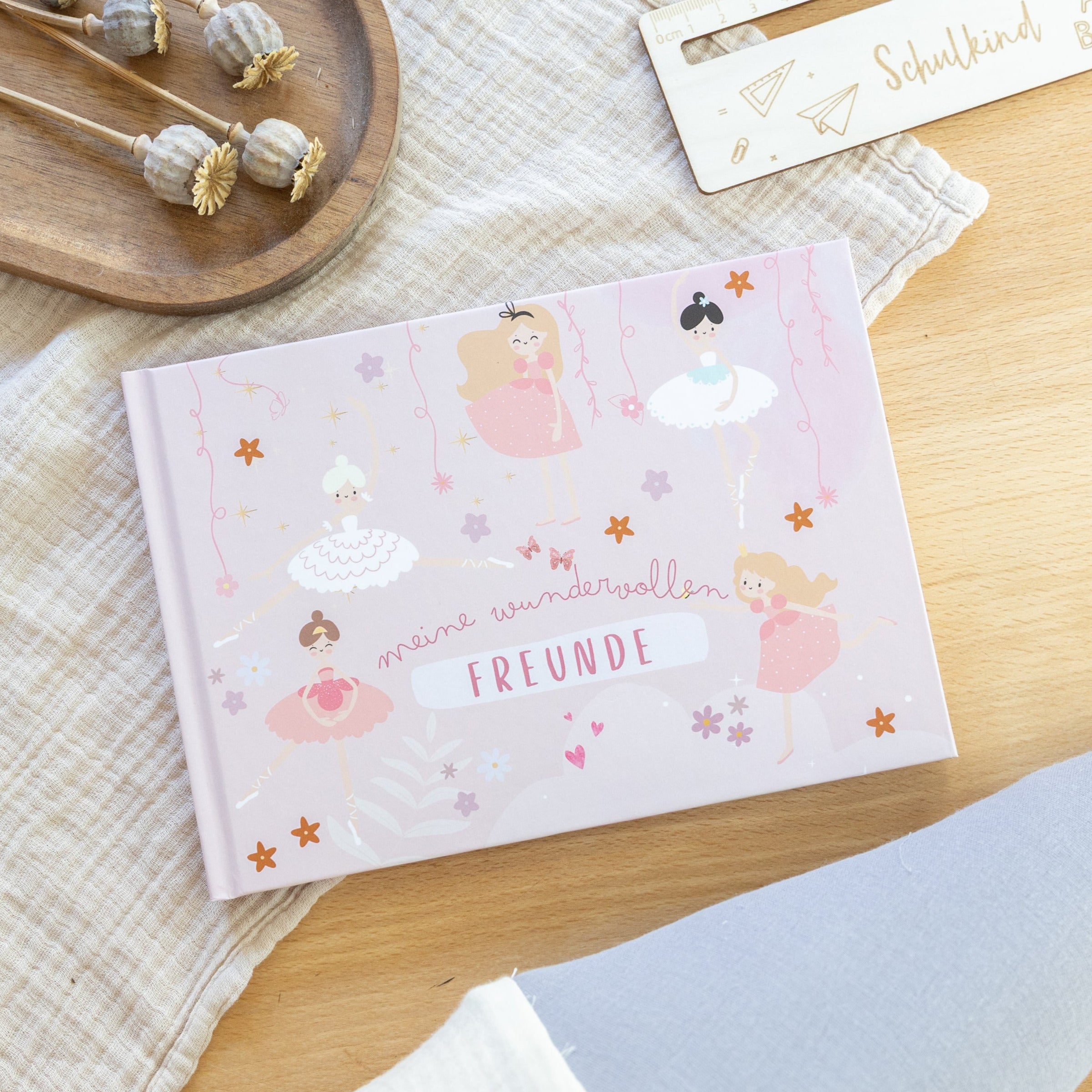 Freundebuch Ballerina & Prinzessin für Grundschule und Kindergarten